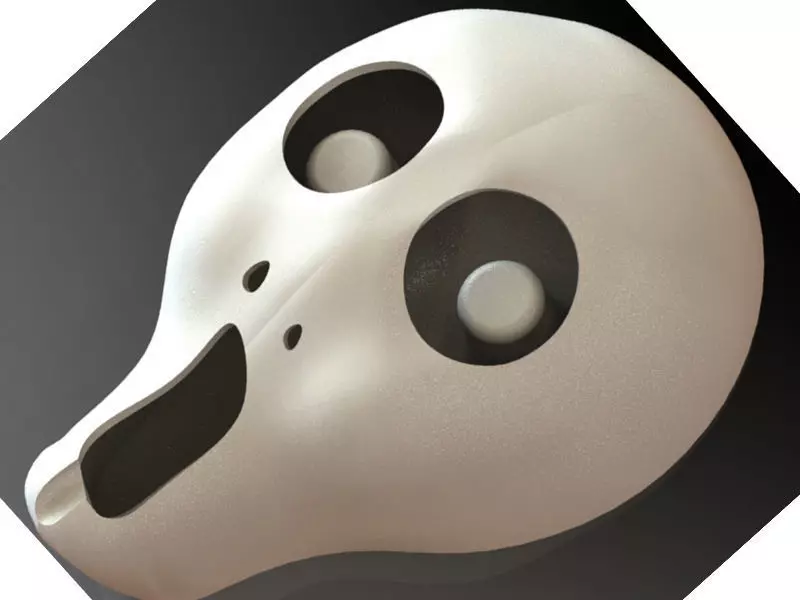 ash tray- scream munch 3D model_0