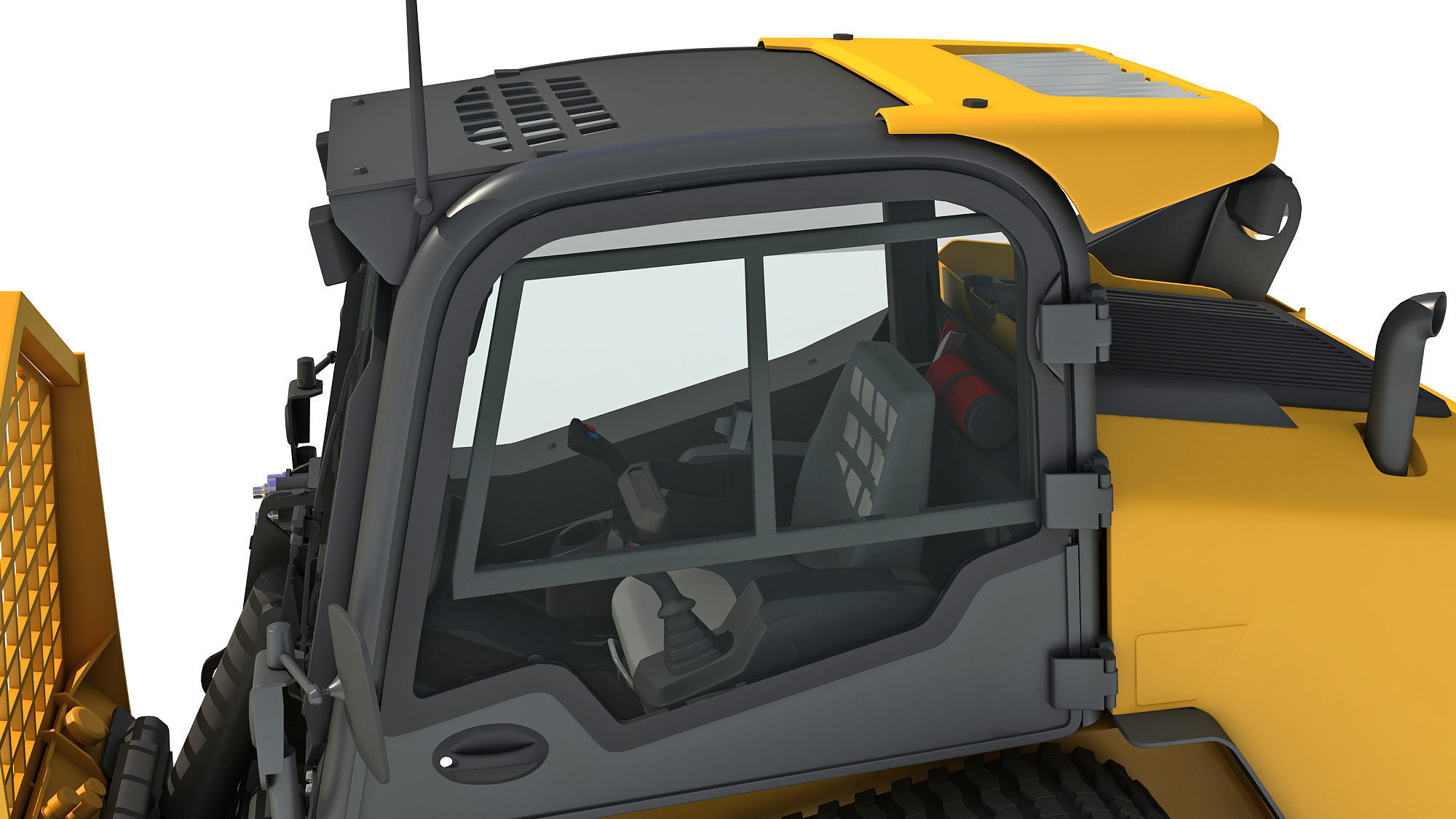Skid Steer Loader Tree Cutter 3D model_11