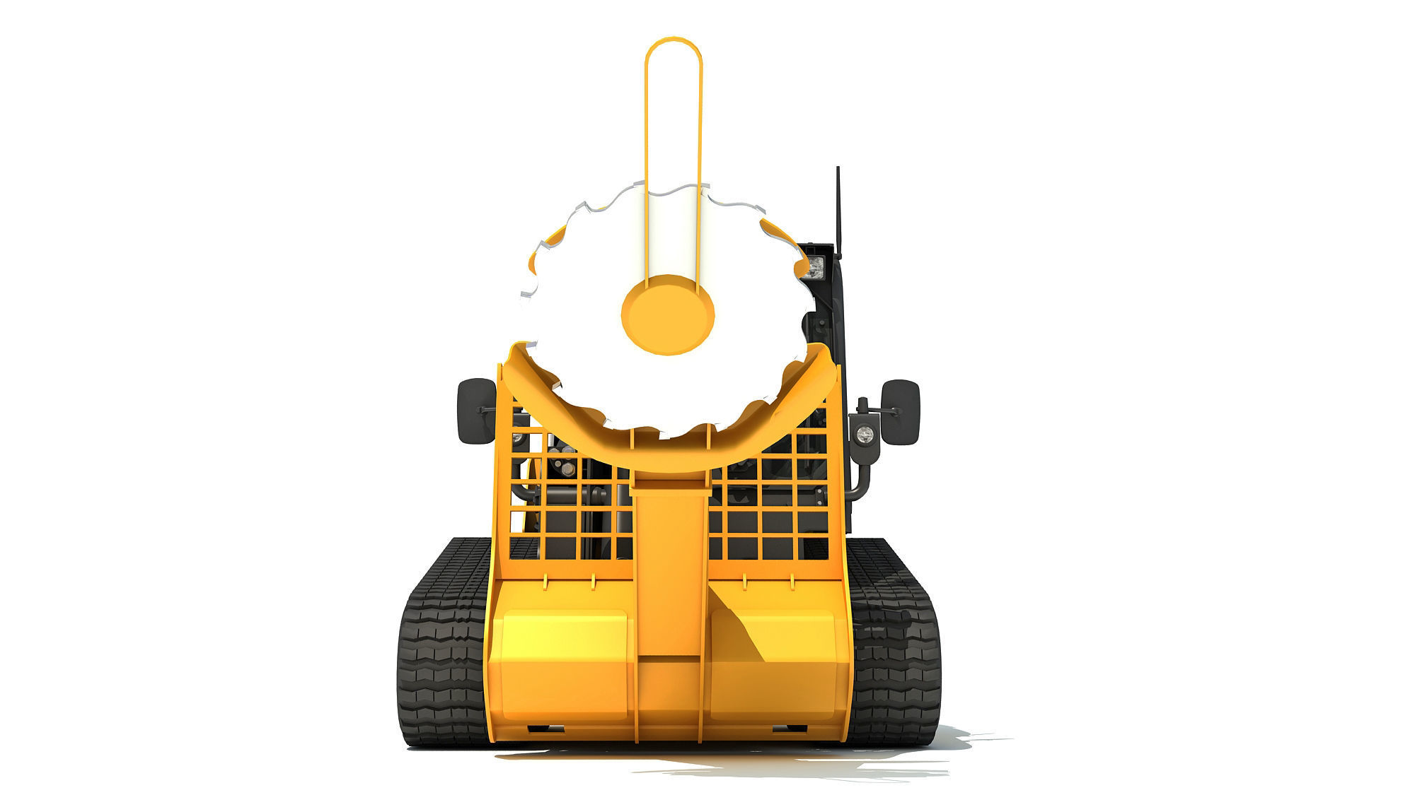 Skid Steer Loader Tree Cutter 3D model_8