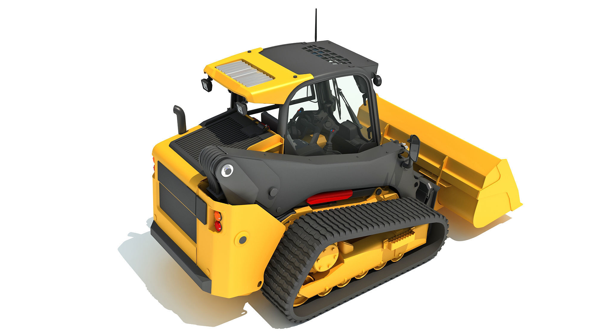 Mini Tracked Skid Loader 3D model_5