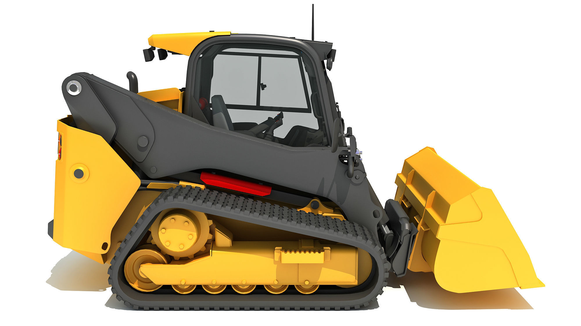 Mini Tracked Skid Loader 3D model_6
