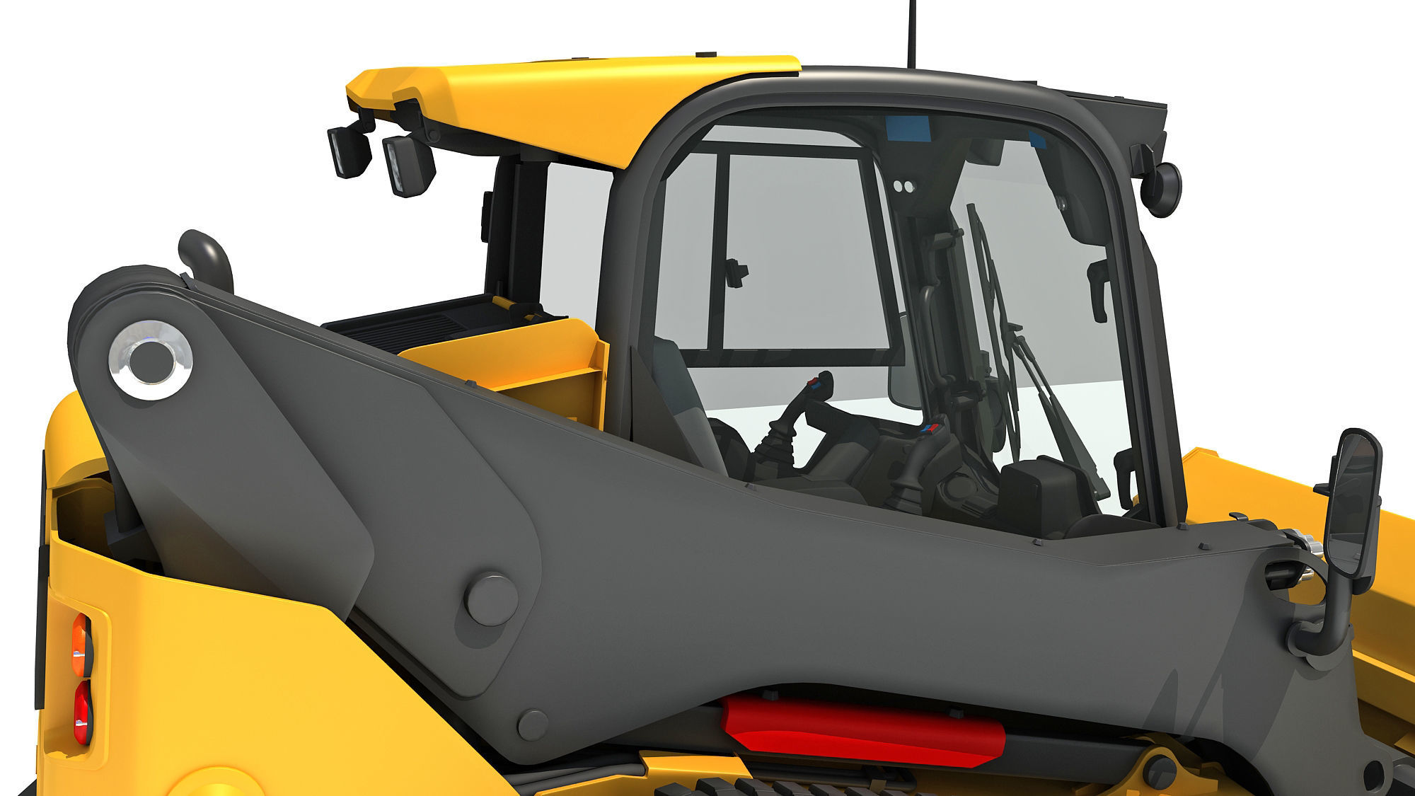 Mini Tracked Skid Loader 3D model_12