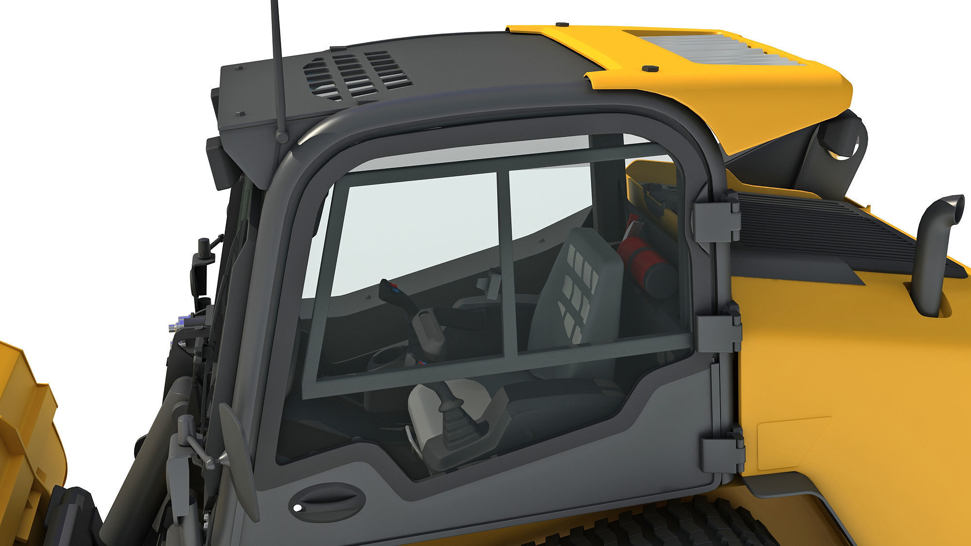 Mini Tracked Skid Loader 3D model_11