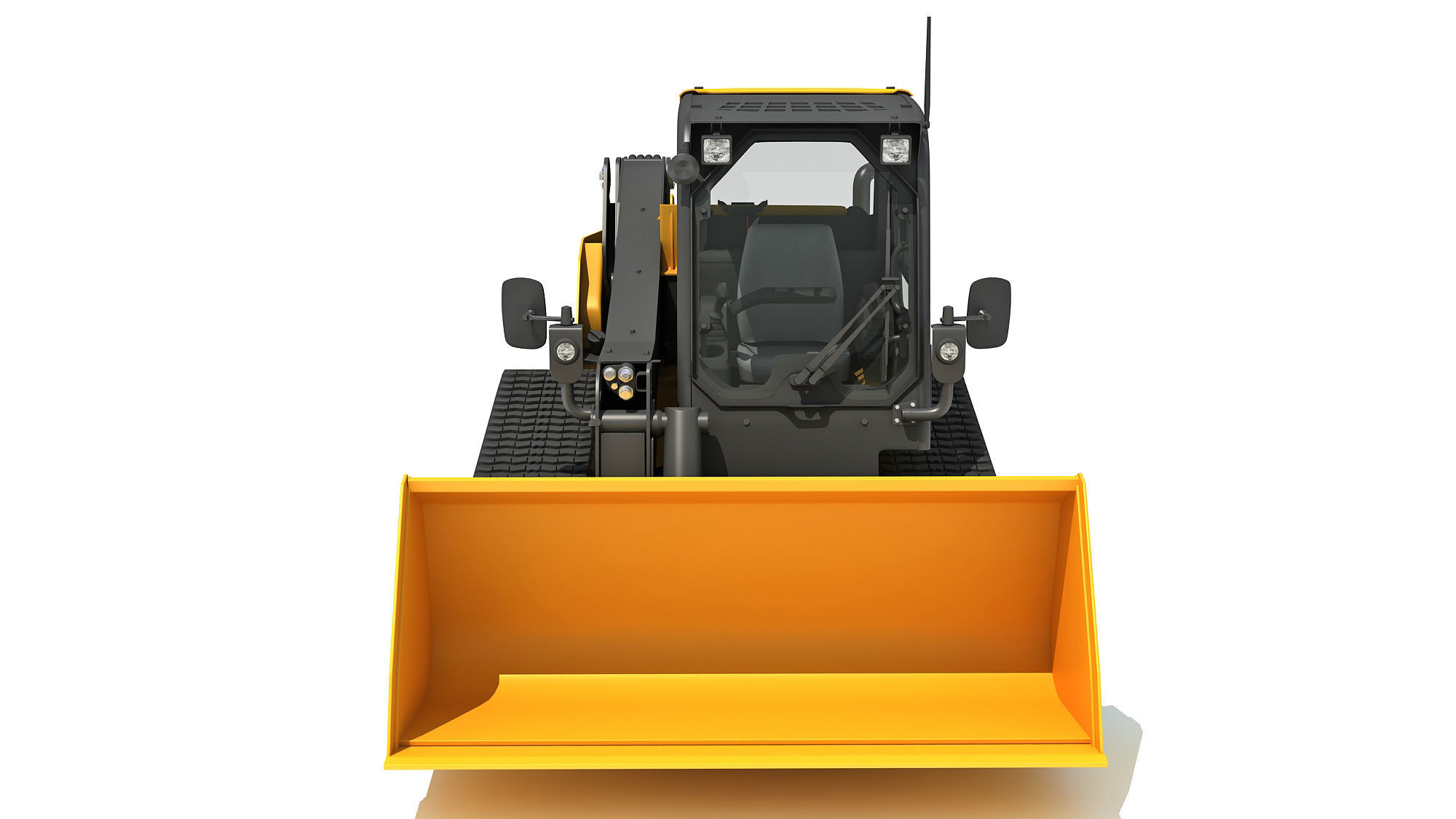 Mini Tracked Skid Loader 3D model_8