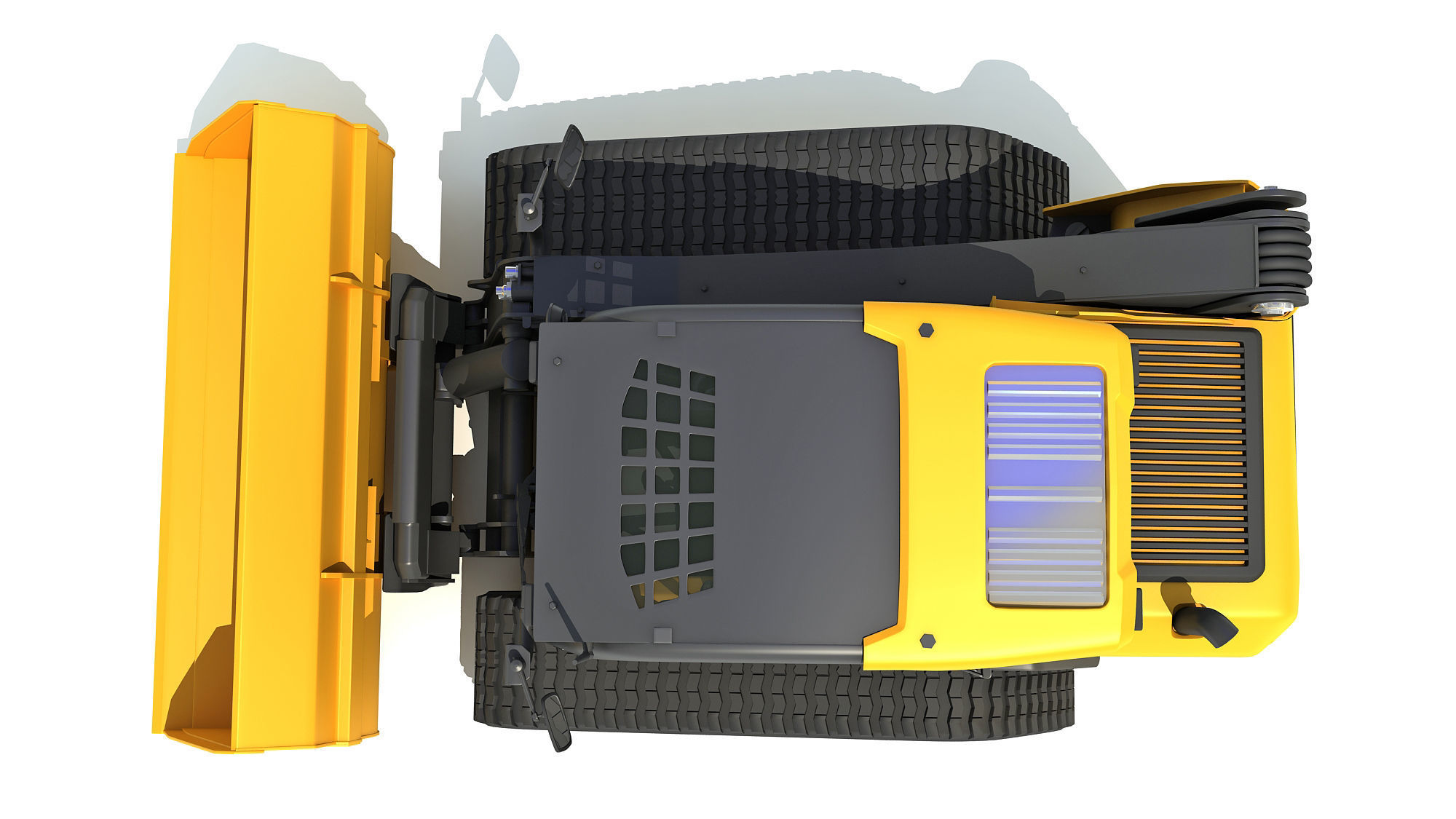 Mini Tracked Skid Loader 3D model_10