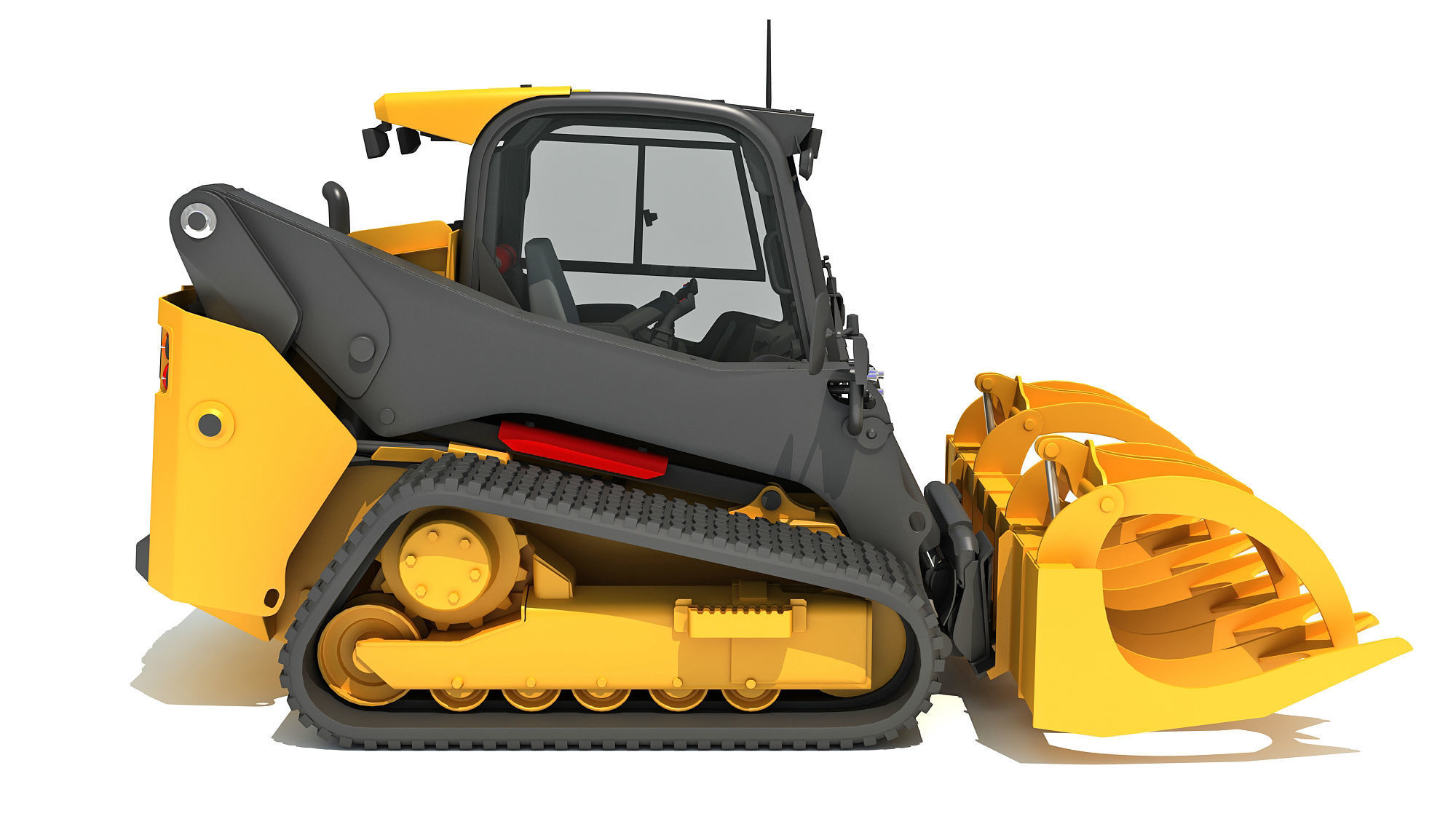 Log Fork Mini Skid Steer Loader 3D model_6