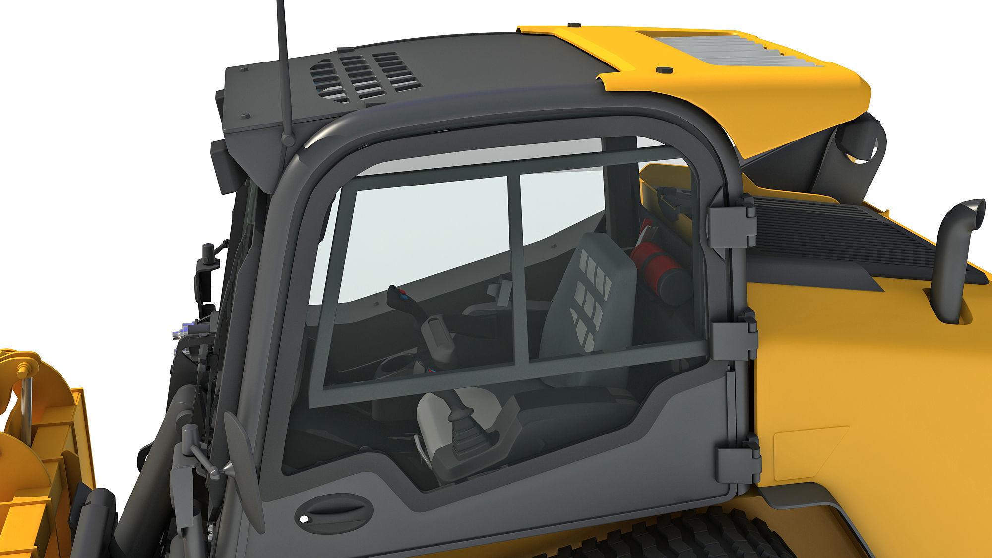 Log Fork Mini Skid Steer Loader 3D model_11
