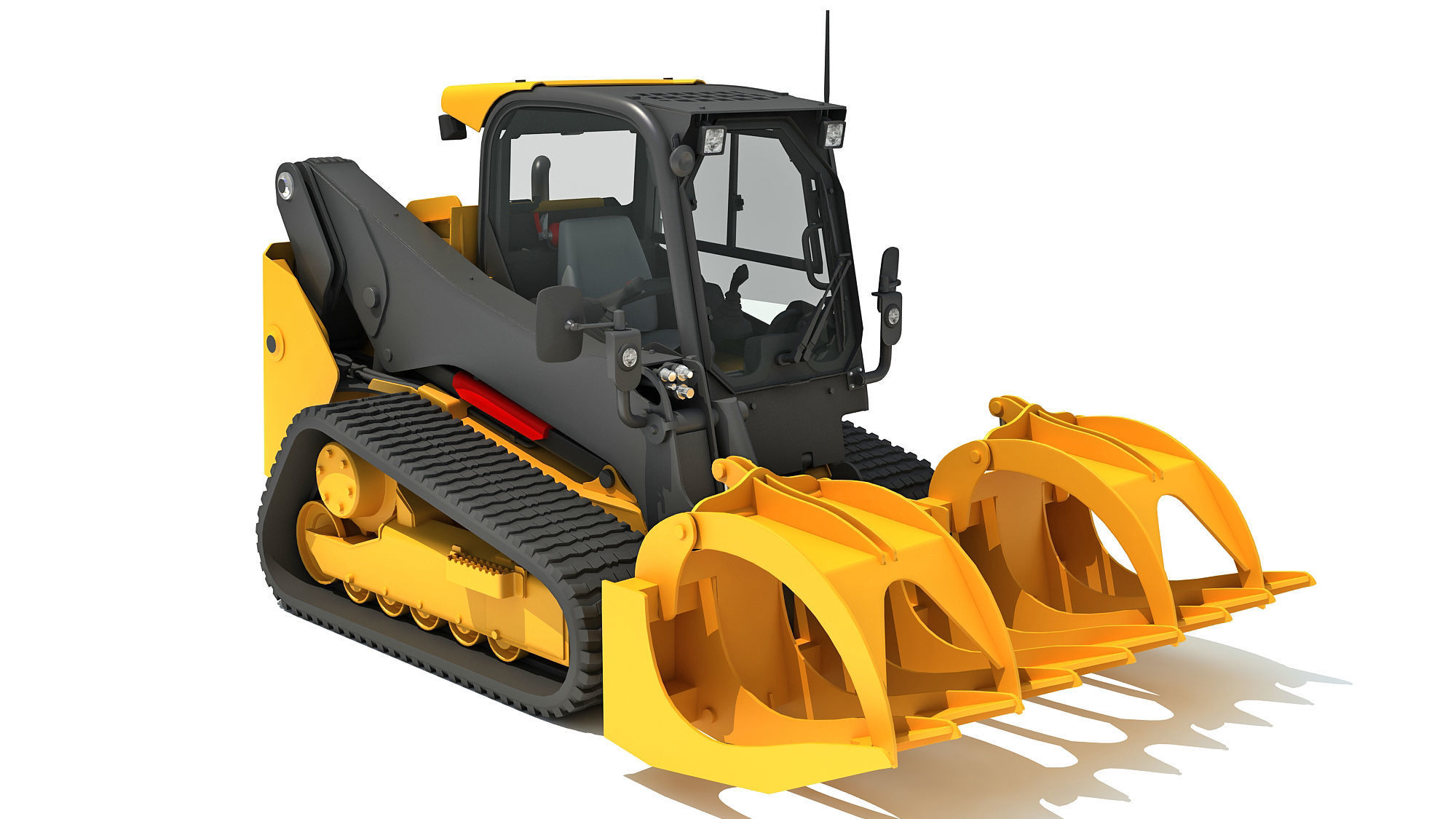 Log Fork Mini Skid Steer Loader 3D model_7