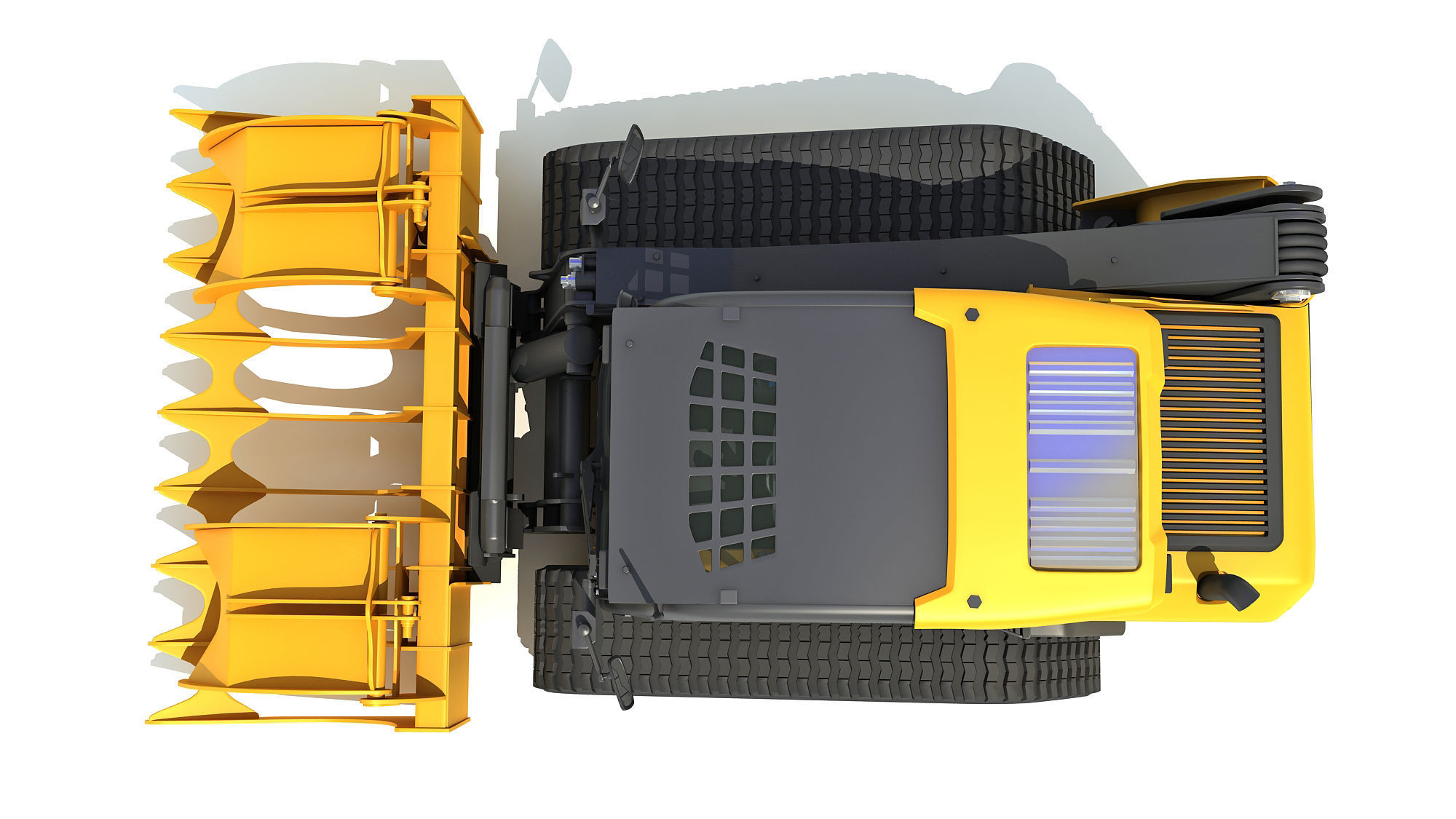 Log Fork Mini Skid Steer Loader 3D model_10