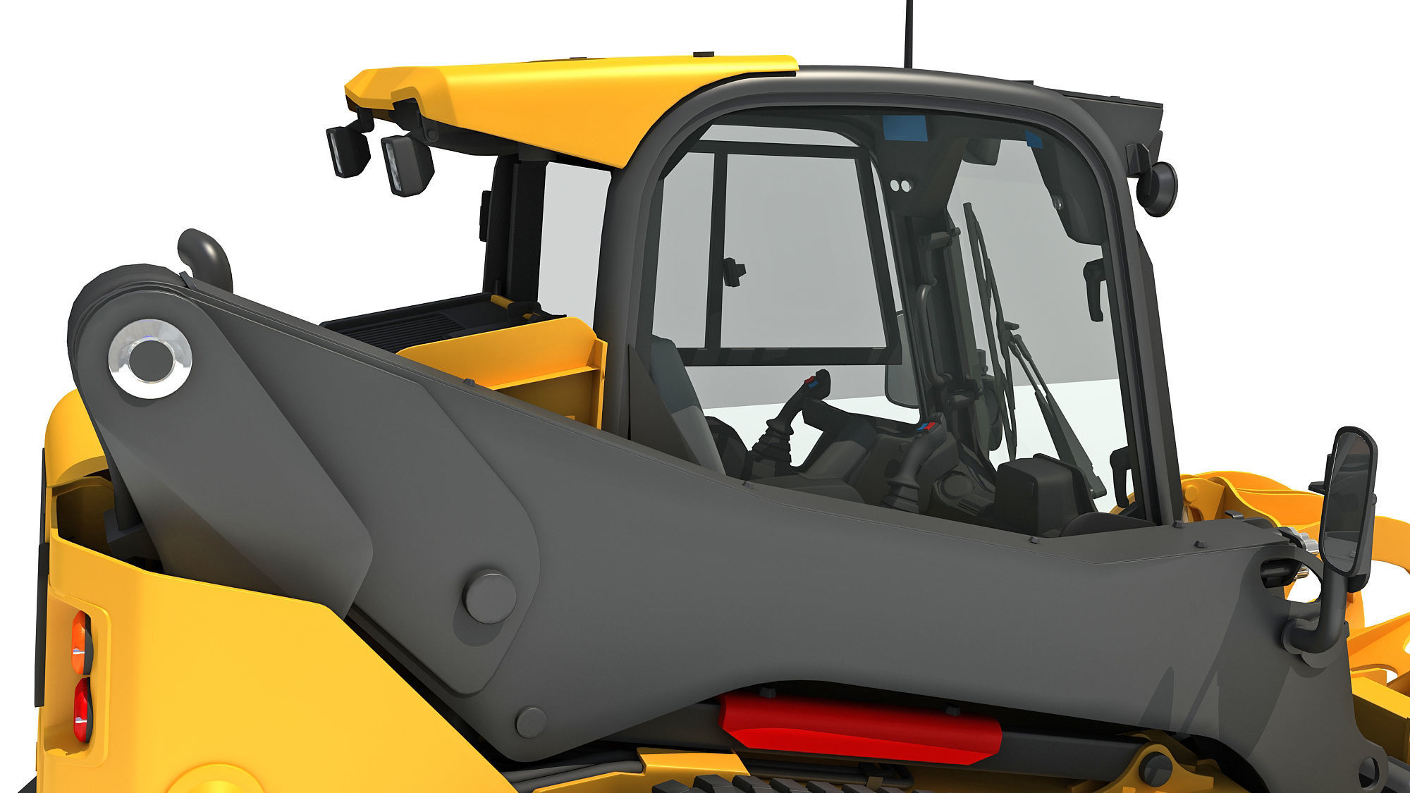 Log Fork Mini Skid Steer Loader 3D model_12