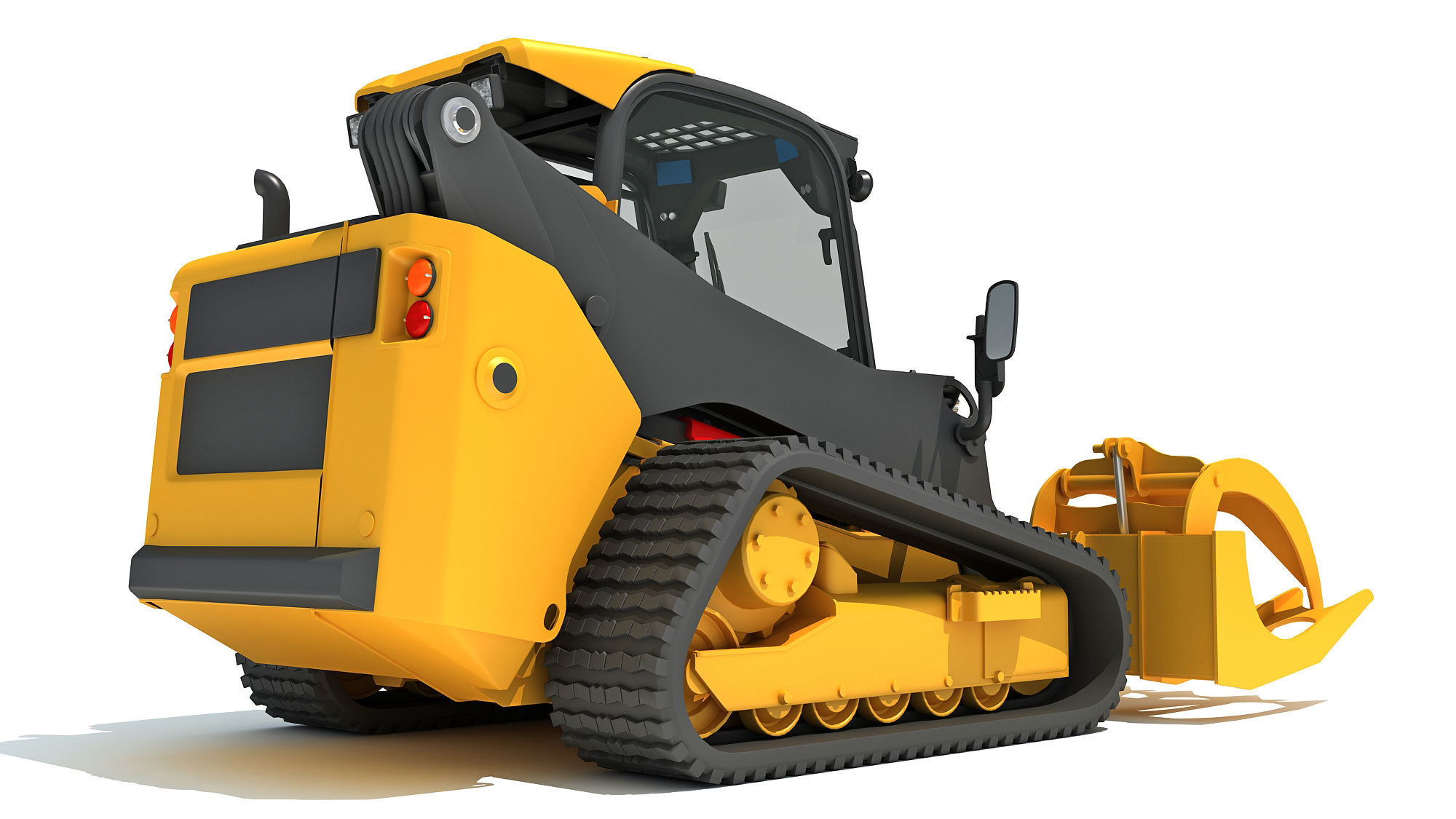 Log Fork Mini Skid Steer Loader 3D model_4