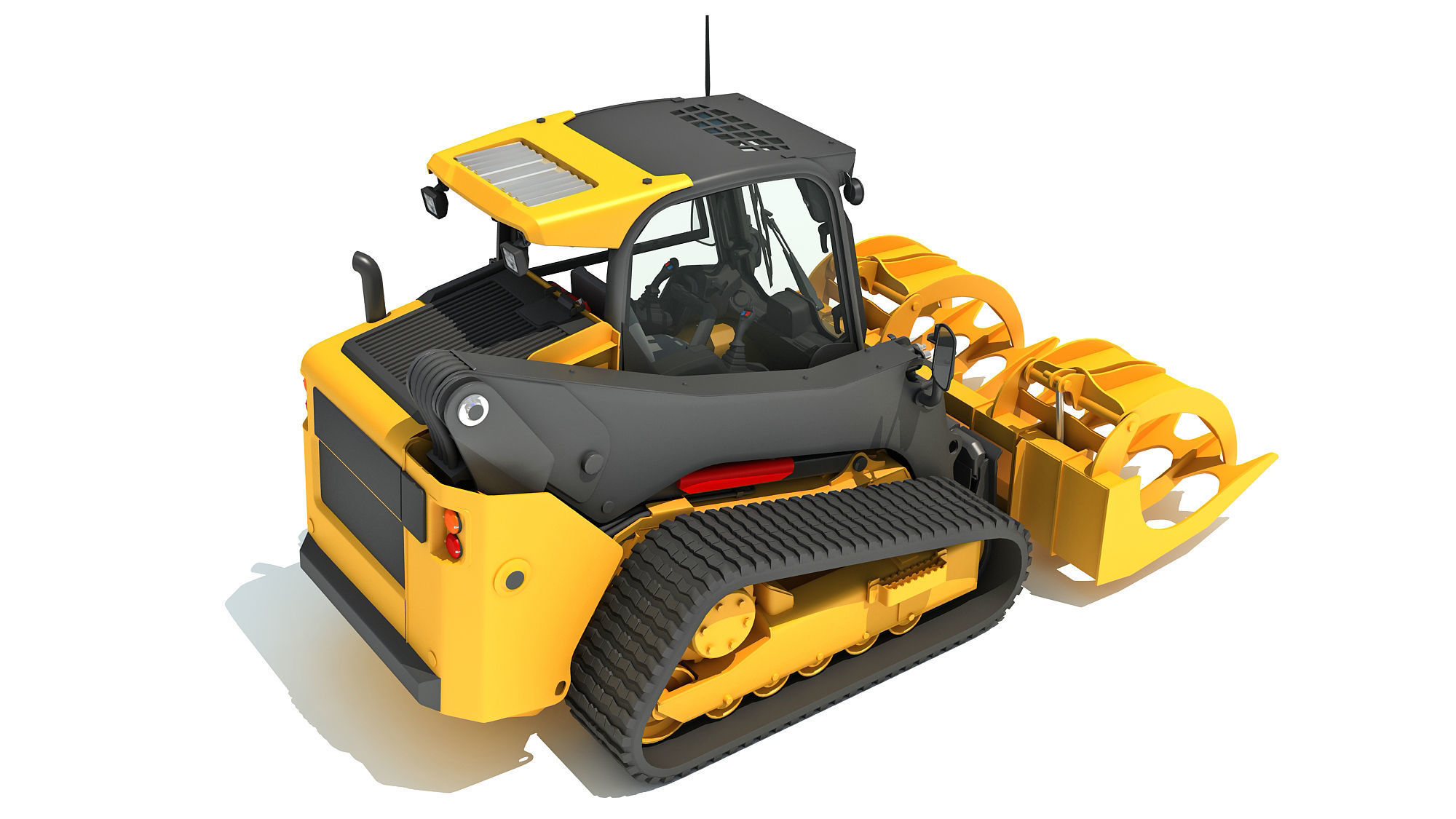 Log Fork Mini Skid Steer Loader 3D model_5
