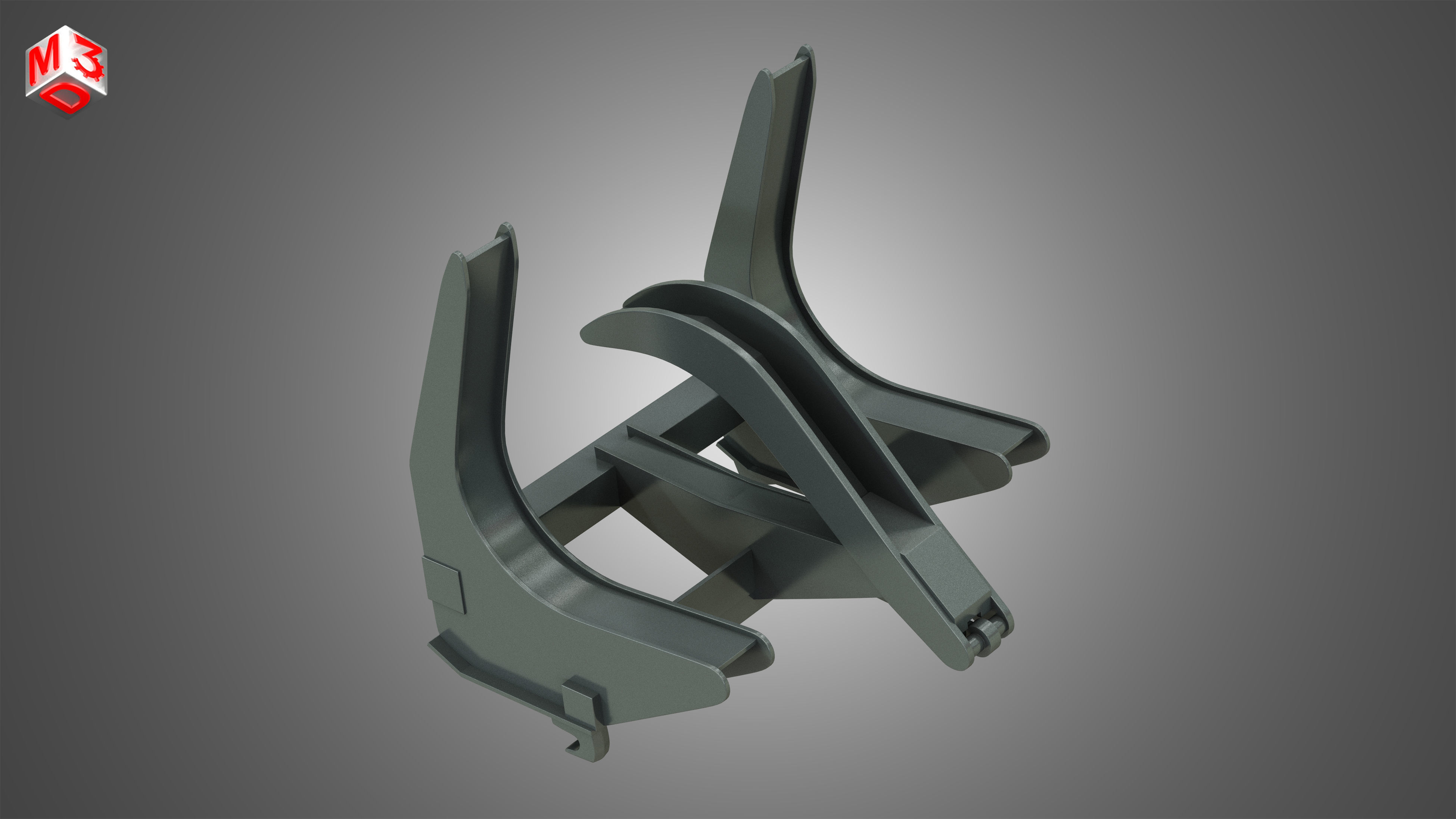 Log Fork - Stoll - Front Loader 3D model_6