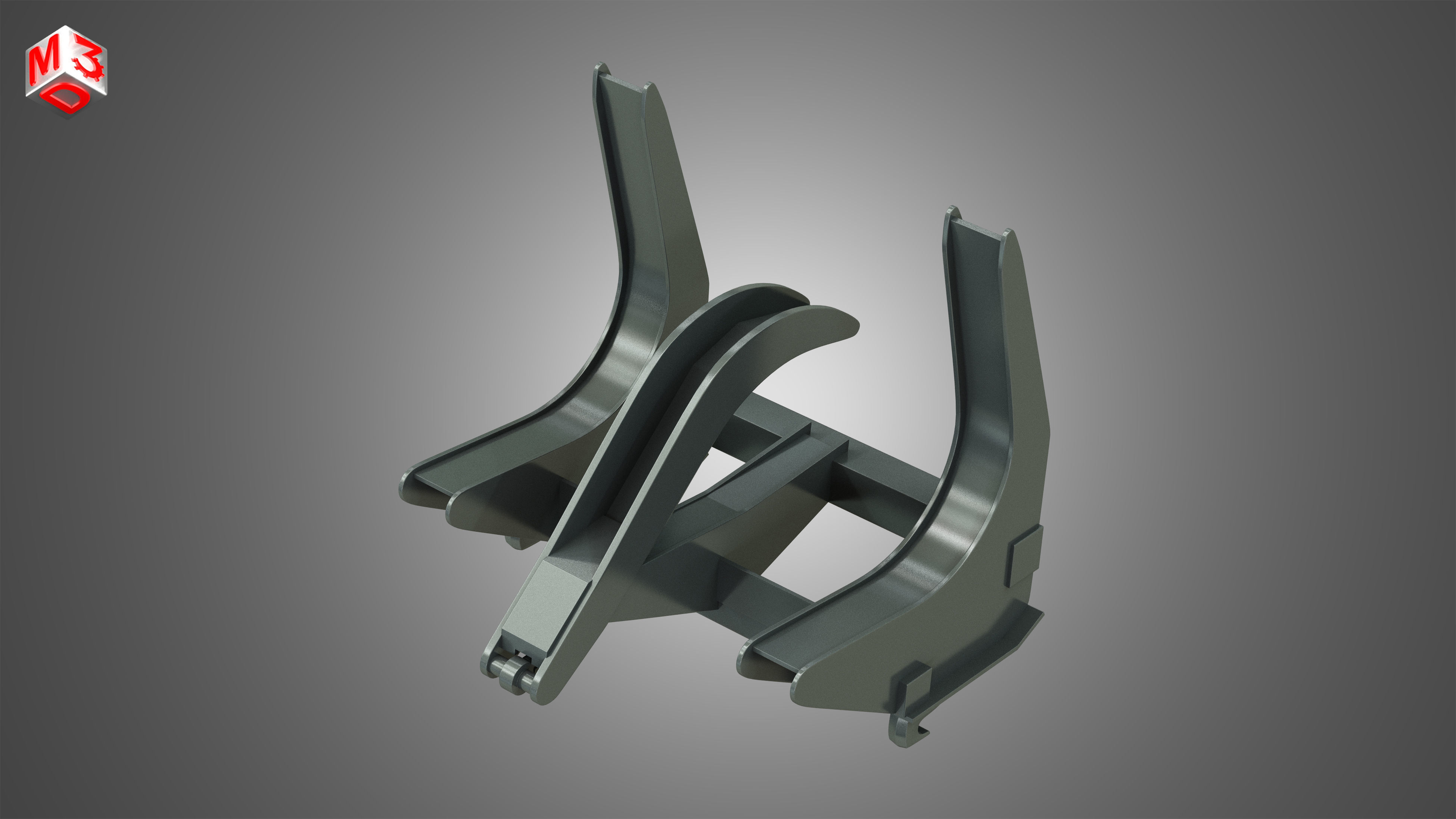 Log Fork - Stoll - Front Loader 3D model_7