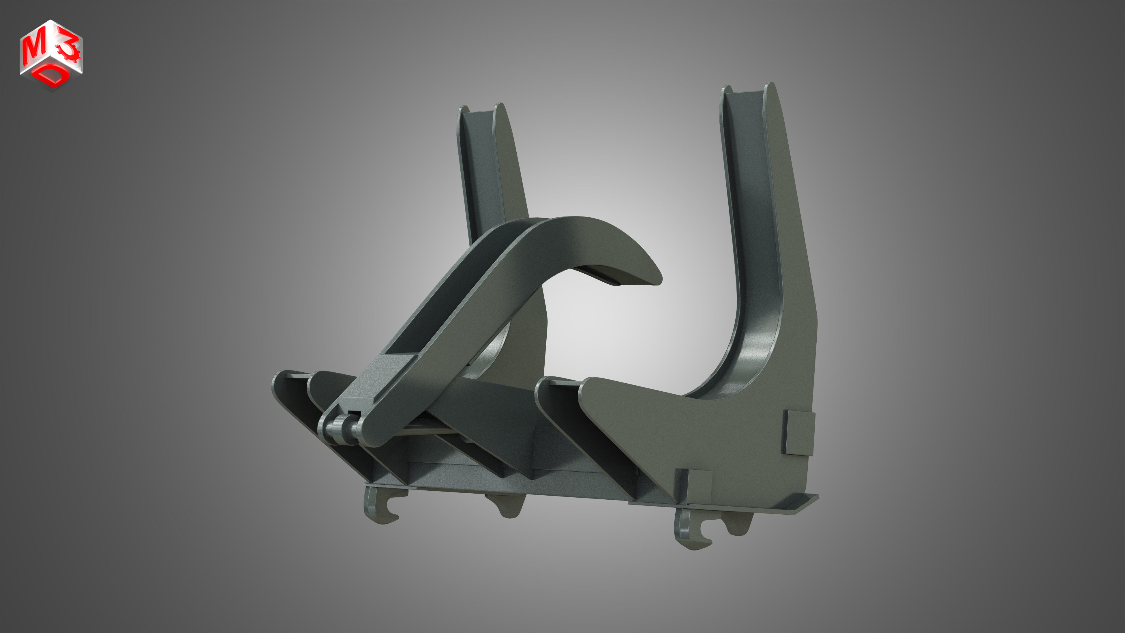 Log Fork - Stoll - Front Loader 3D model_4