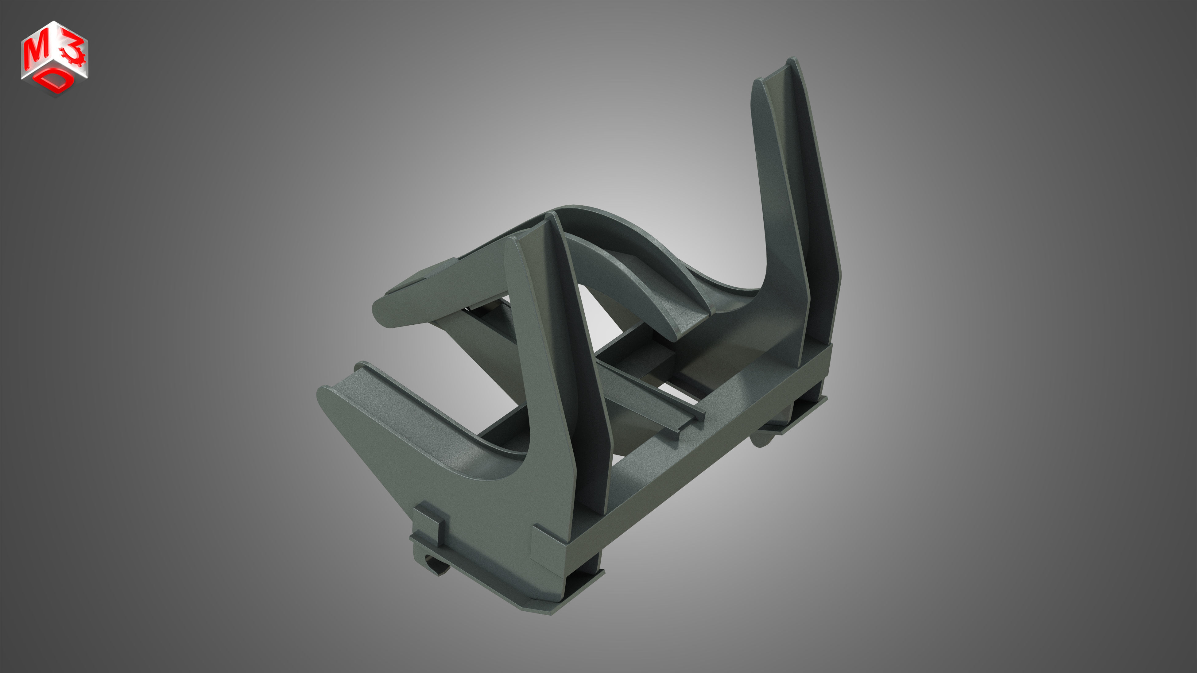 Log Fork - Stoll - Front Loader 3D model_1