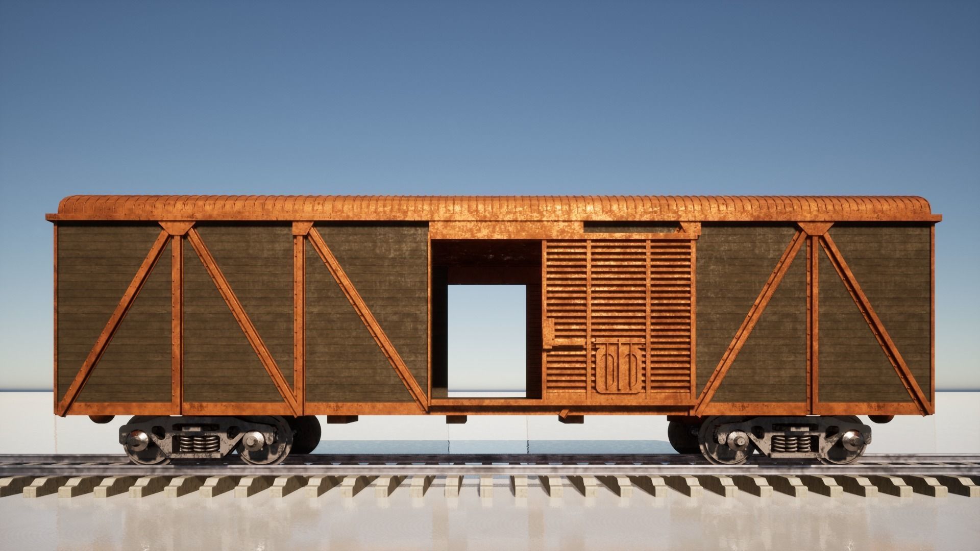 boxcar - train  3D model_2