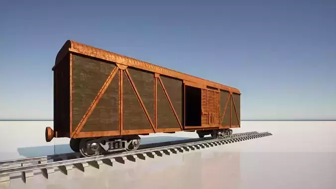 boxcar - train  3D model