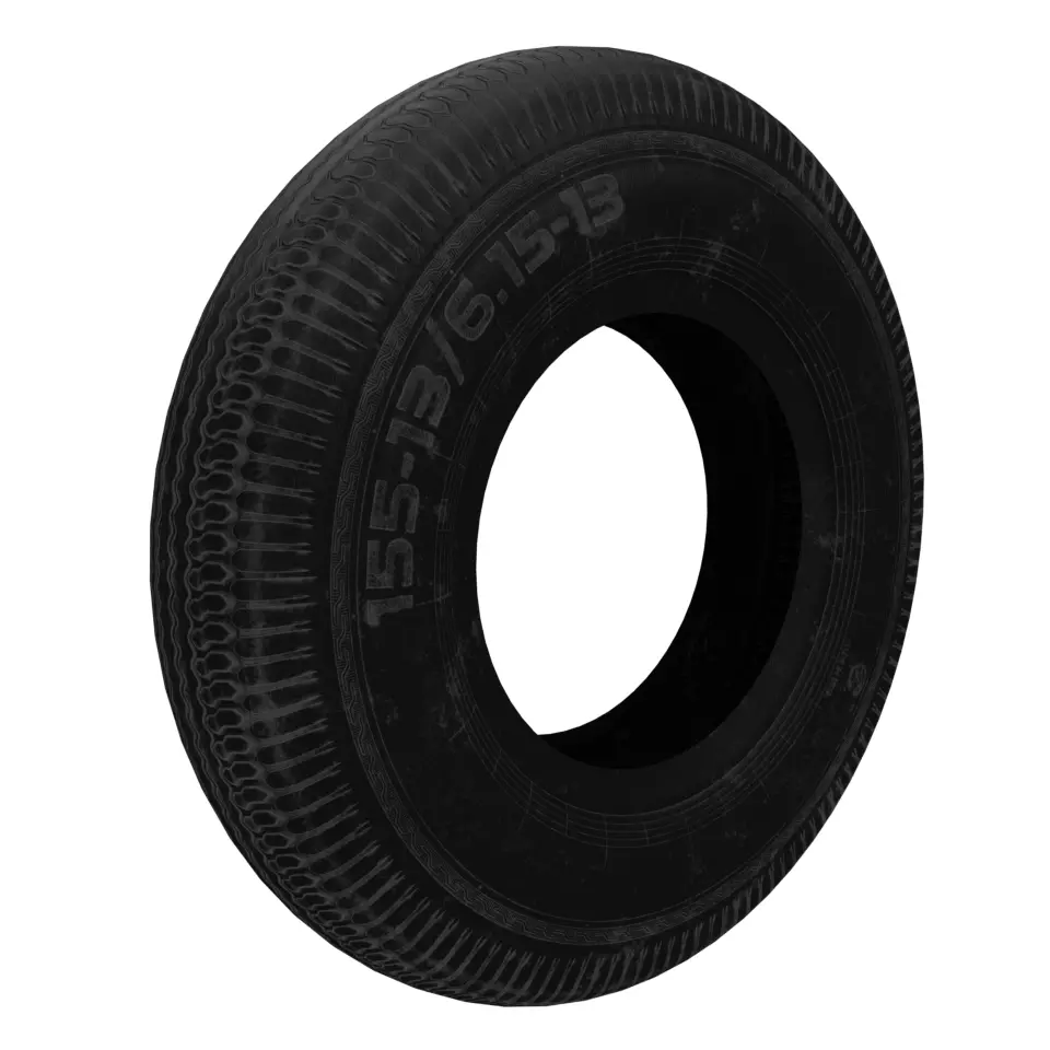 Tire ZAZ low poly Low-poly 3D model