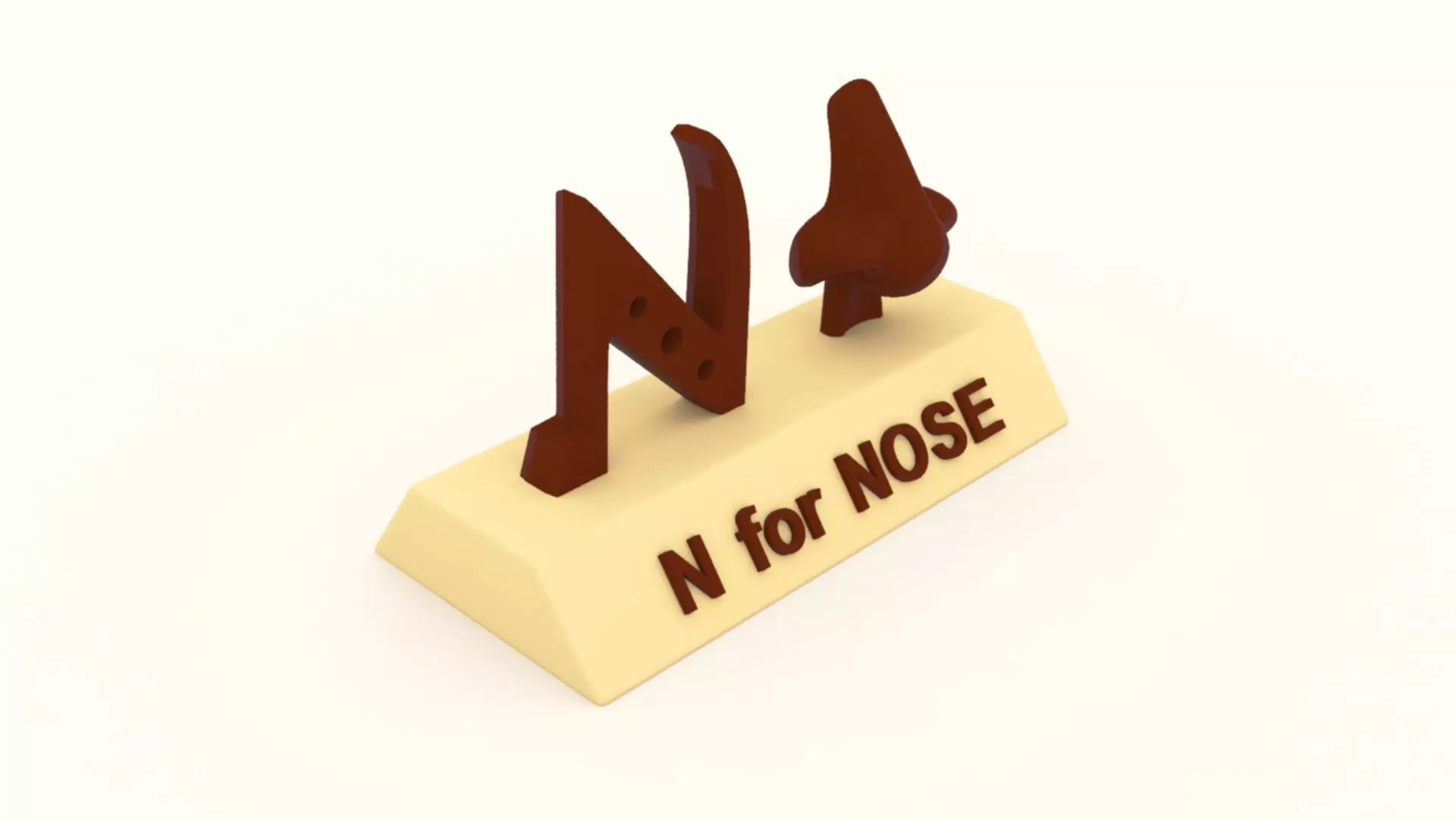 N for Nose 3D print model