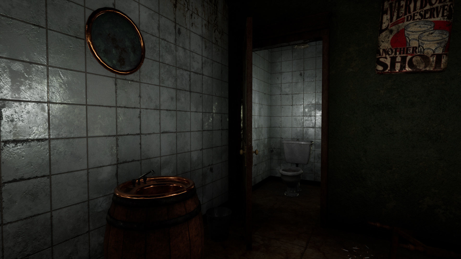 Abandoned Irish Pub Low-poly 3D model_21