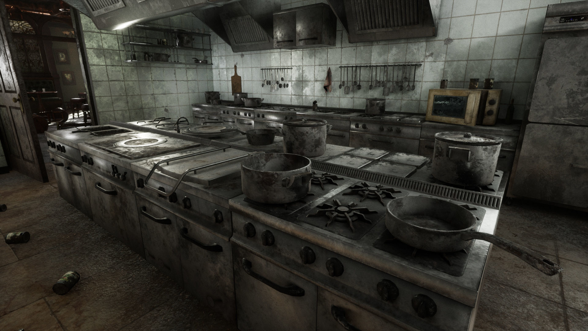 Abandoned Irish Pub Low-poly 3D model_5