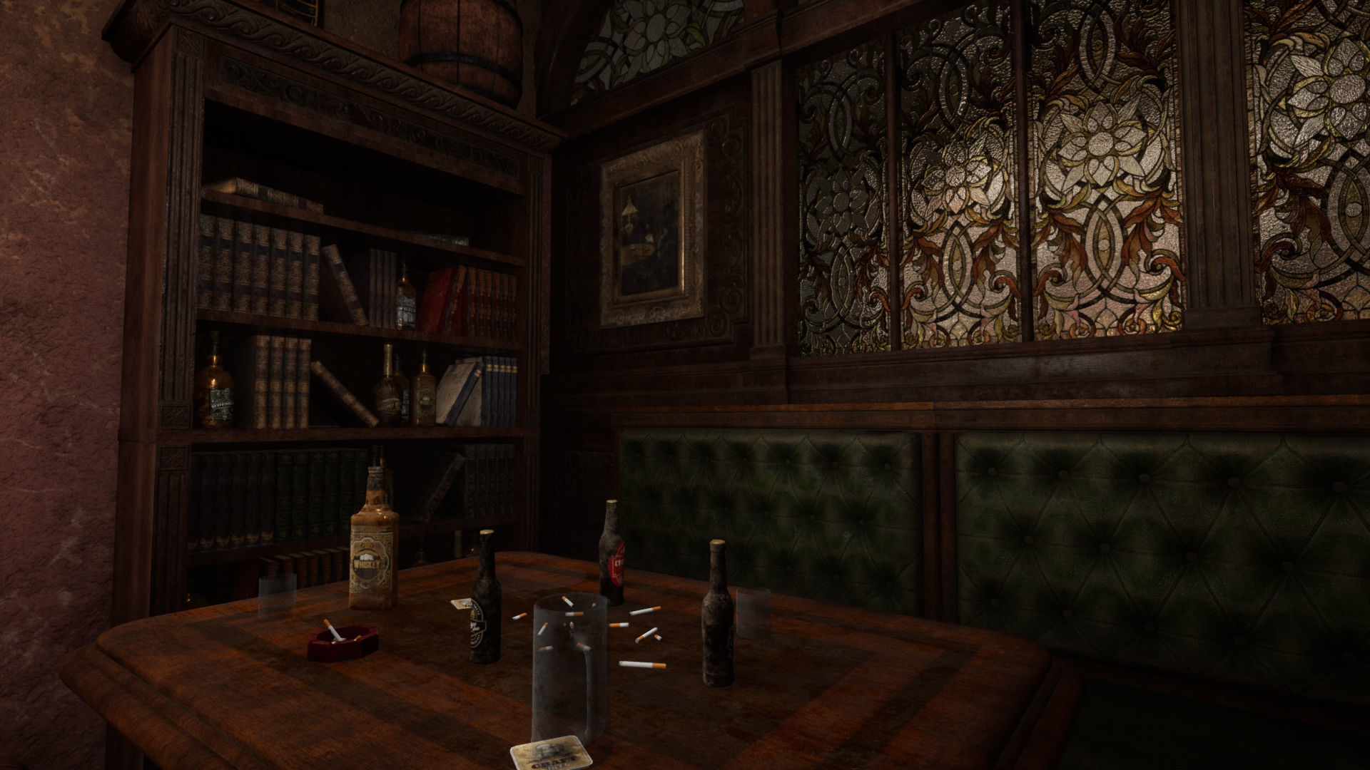 Abandoned Irish Pub Low-poly 3D model_20