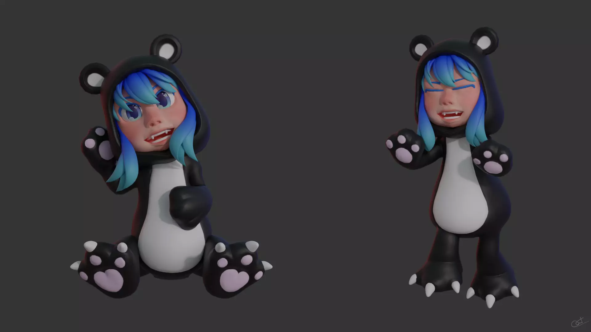 Chibi 04 3D model_0