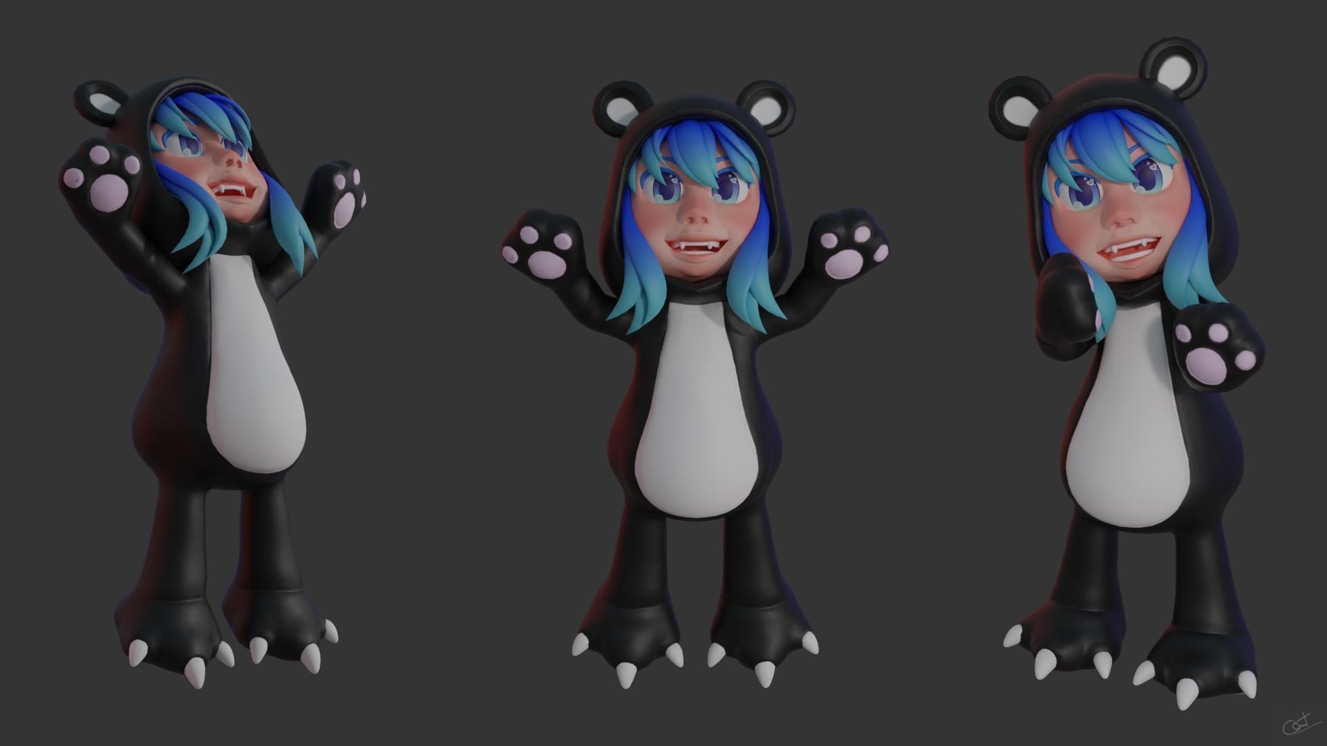 Chibi 04 3D model_1