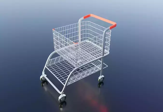 Shopping cart 3D model Feb 2021 3D model