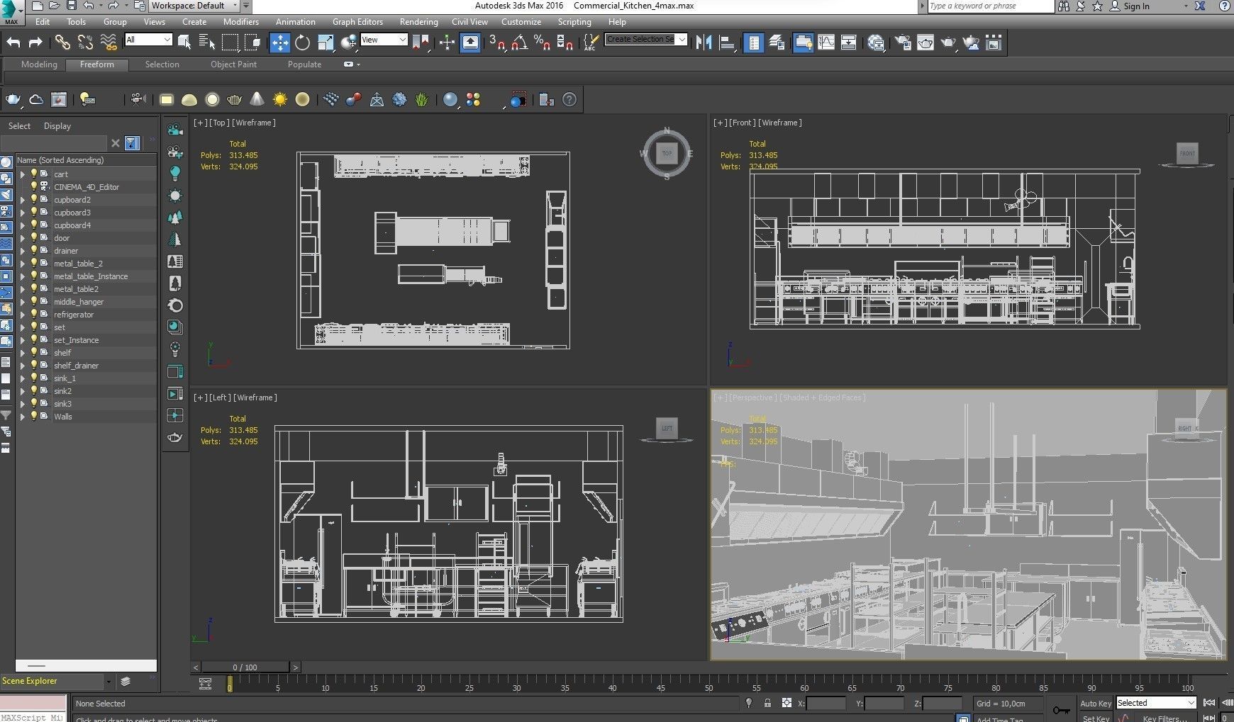 Commercial Kitchen 4 3D model_22