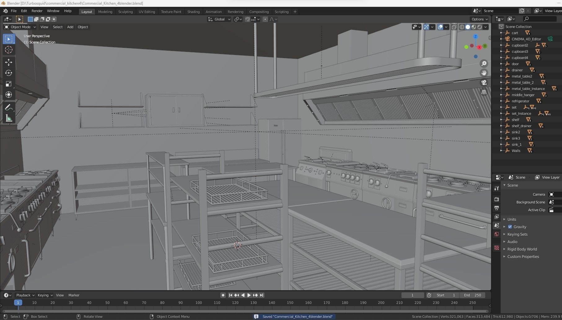Commercial Kitchen 4 3D model_20