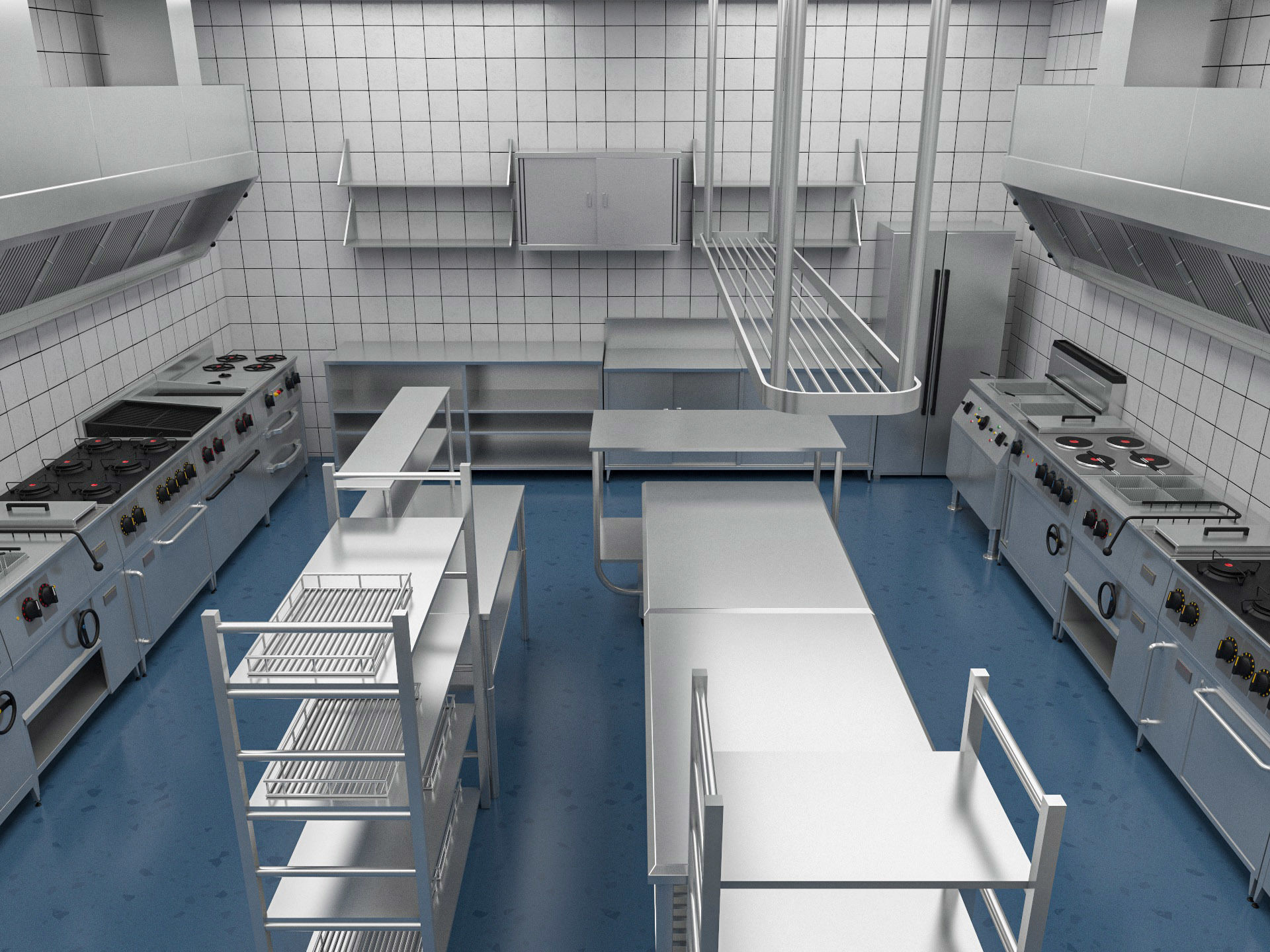 Commercial Kitchen 4 3D model_7