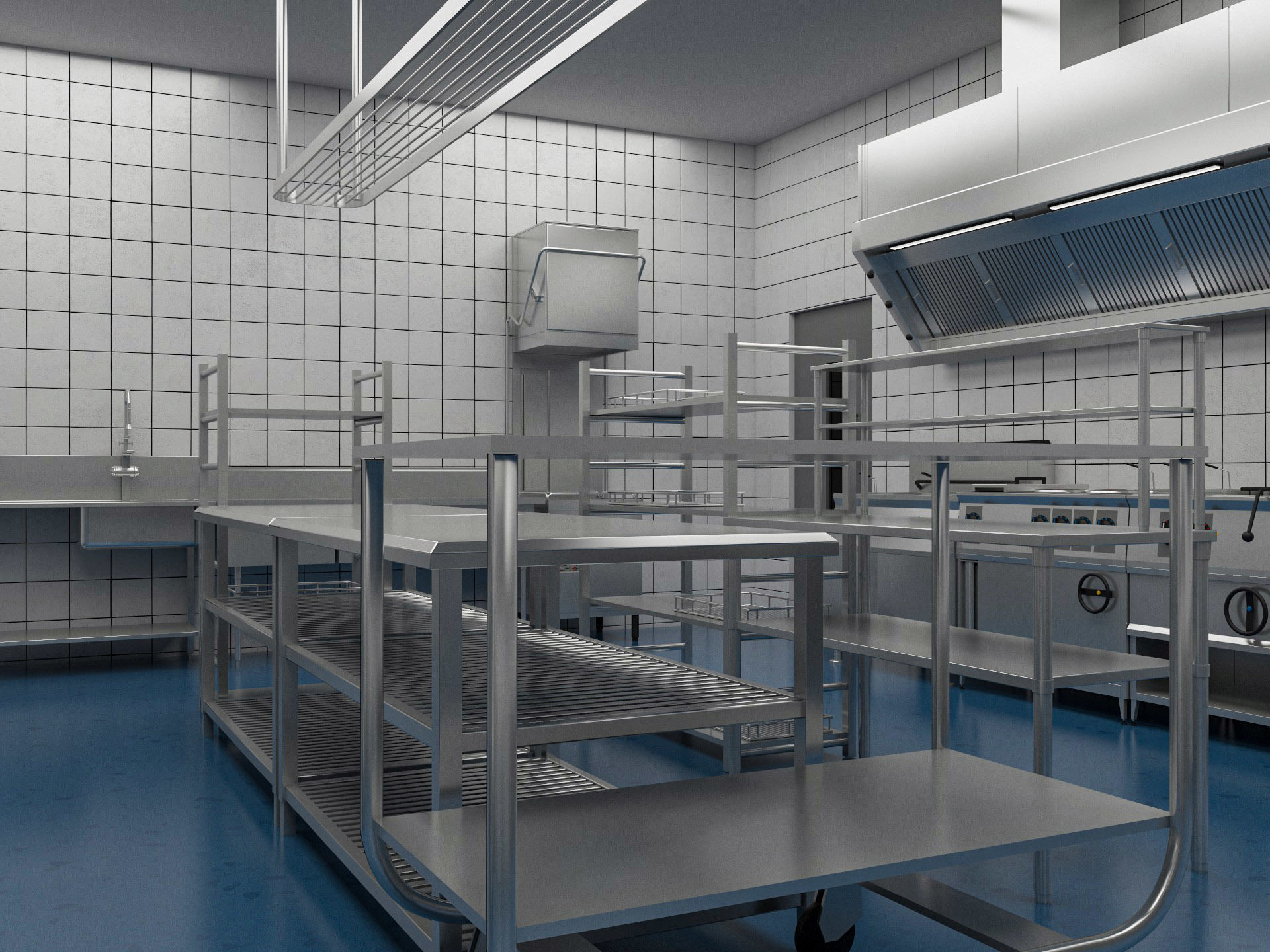 Commercial Kitchen 4 3D model_6