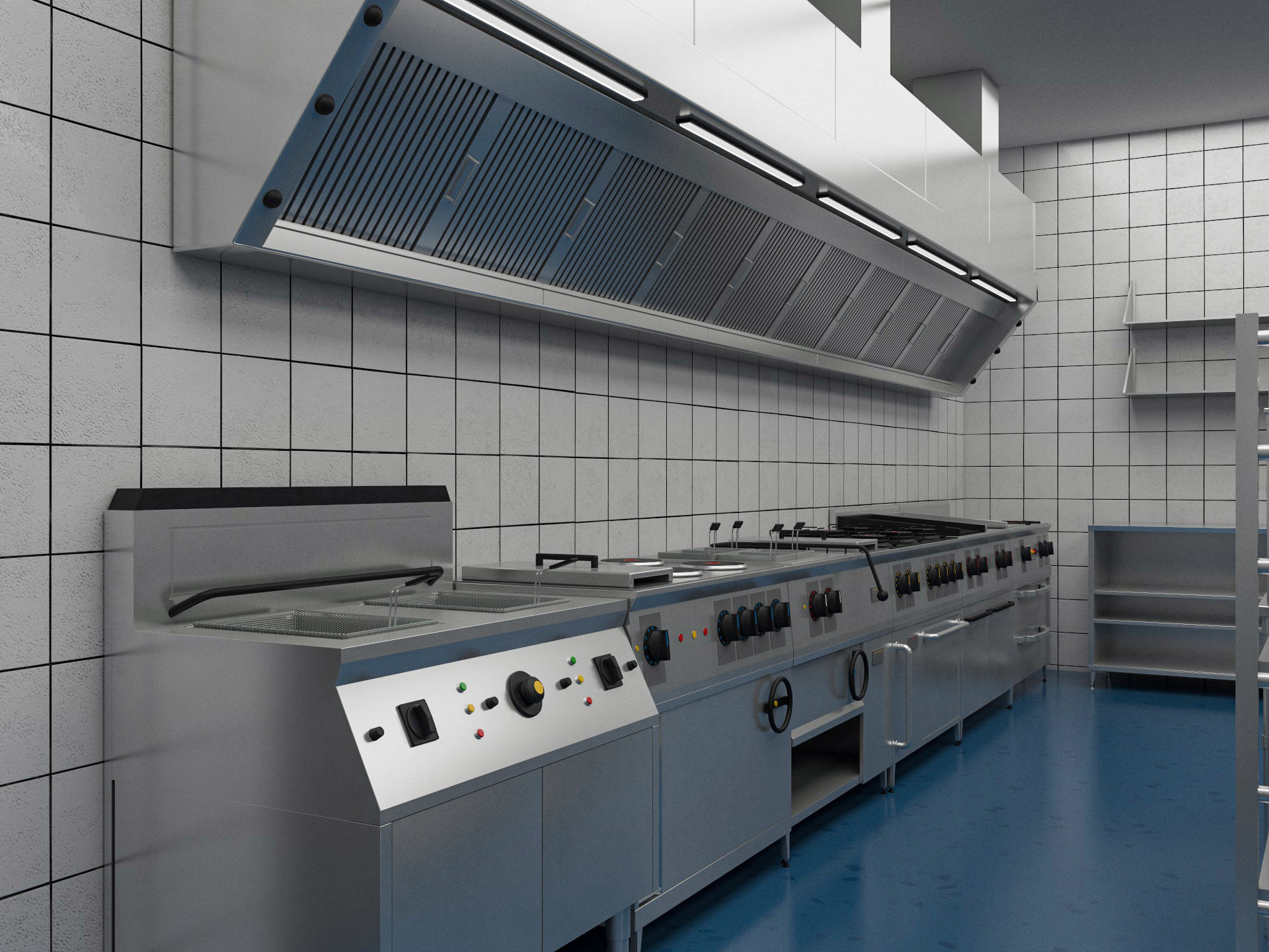 Commercial Kitchen 4 3D model_4