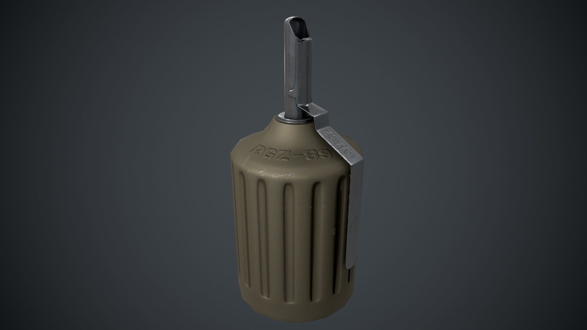 RGZ 89 Hand Grenade Polish  Low-poly 3D model_4