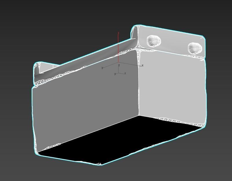 Egyptian Sarcophagus Low-poly 3D model_9