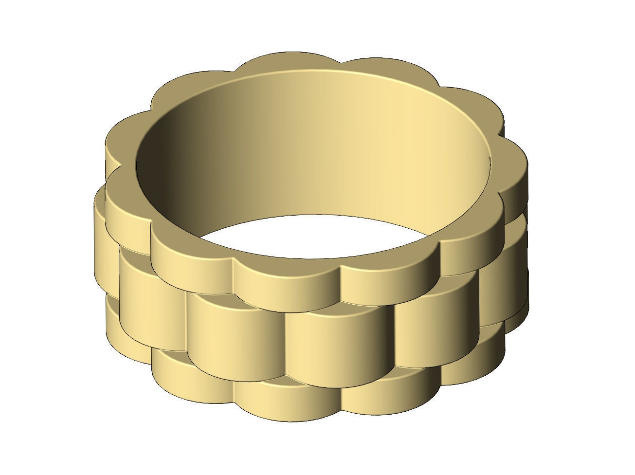 Watch link band US size 6 to 11 3D print model_8