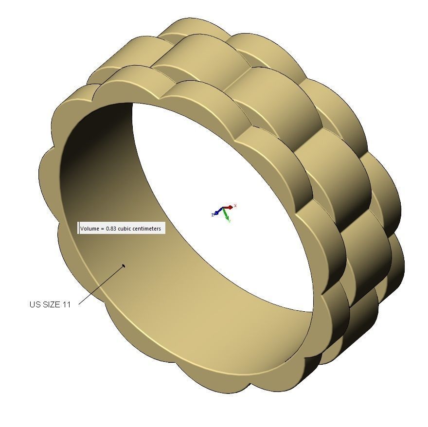 Watch link band US size 6 to 11 3D print model_15