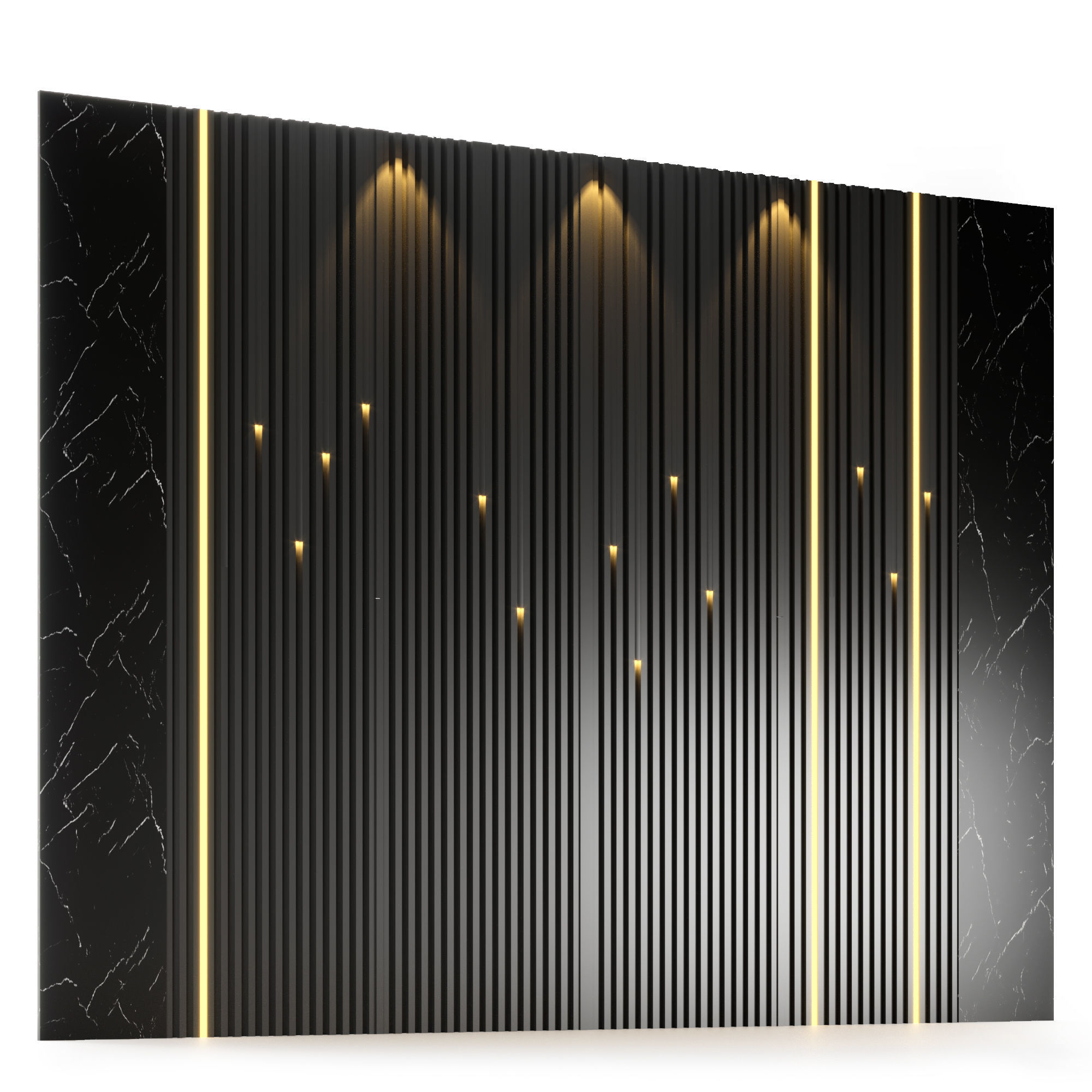 Wall Panel Low-poly 3D model_2