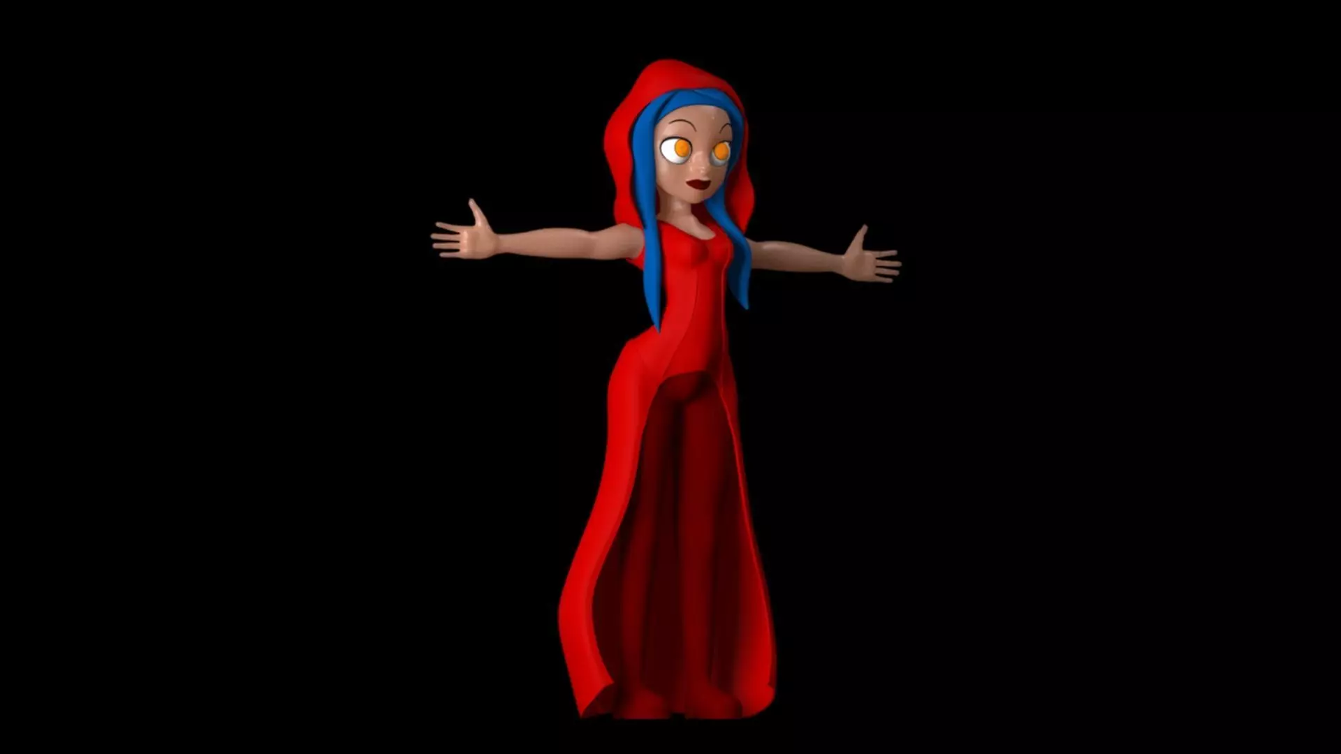 Cartoon Girl 3D print model_0