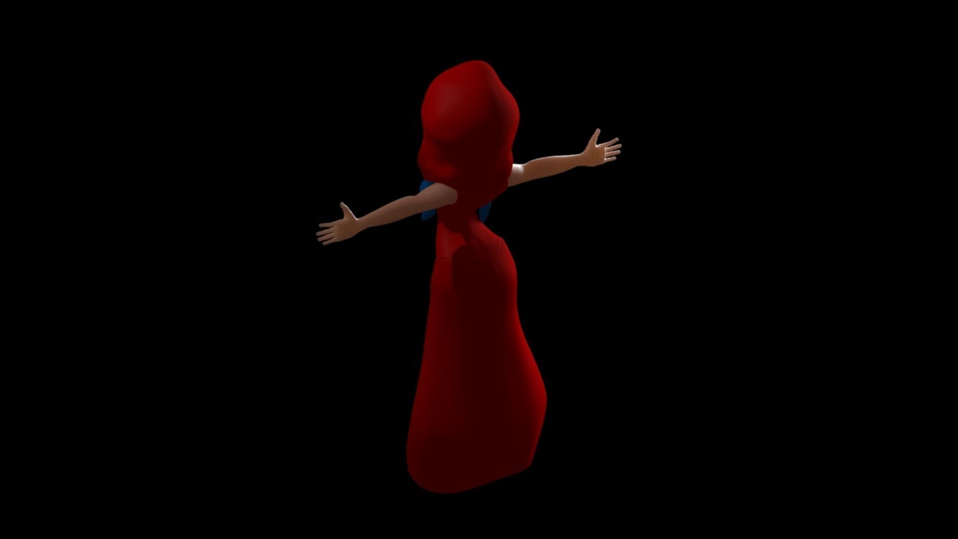 Cartoon Girl 3D print model_5