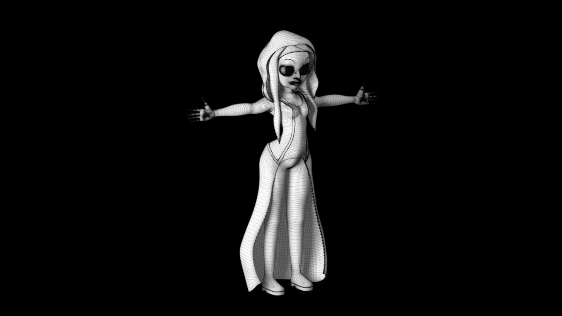 Cartoon Girl 3D print model_6