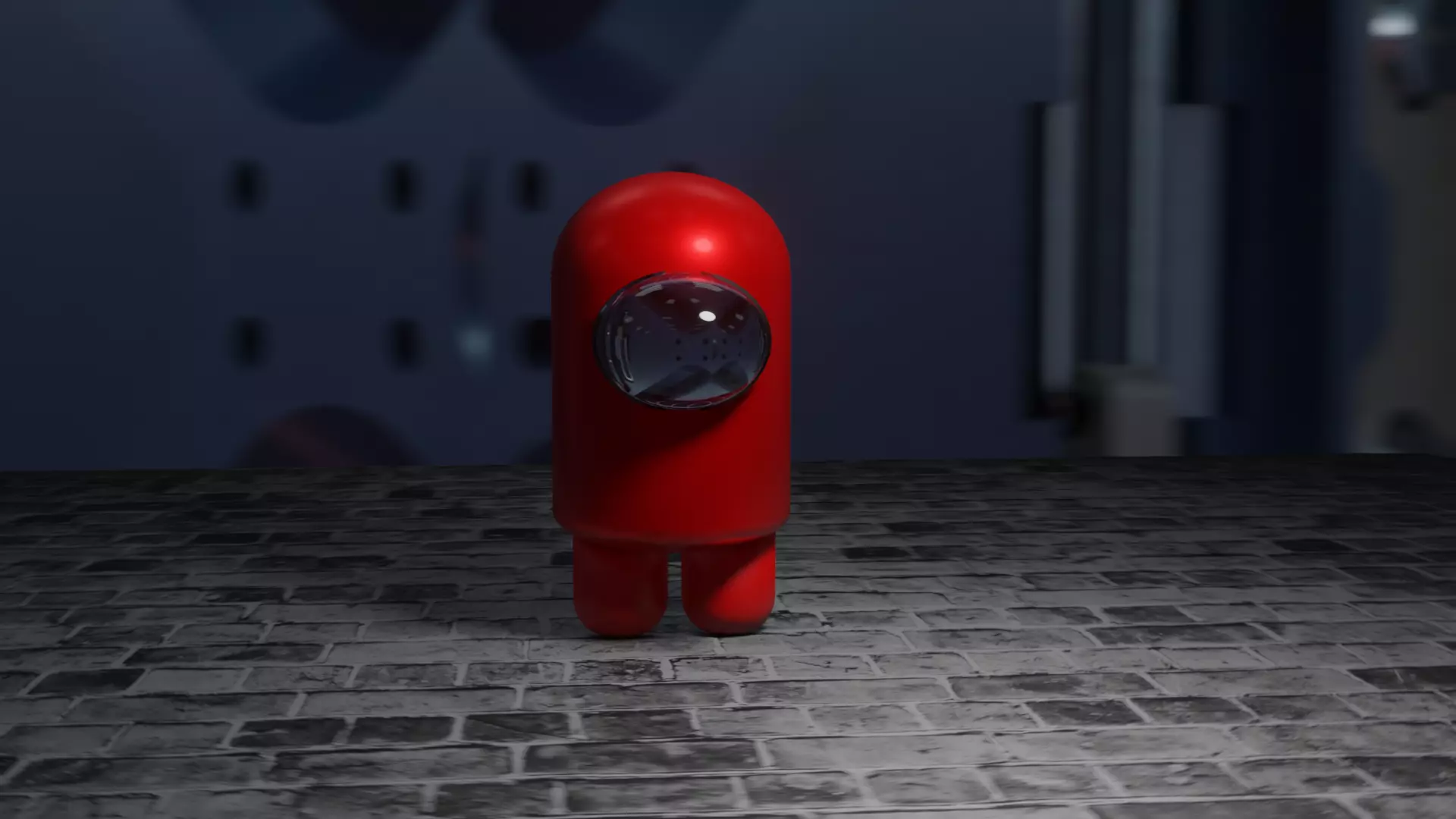 Among Us Red Imposter 3D model_0