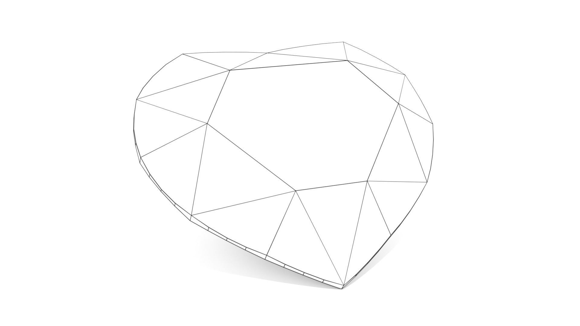 Onyx Gem - Heart Cut 3D print model_5