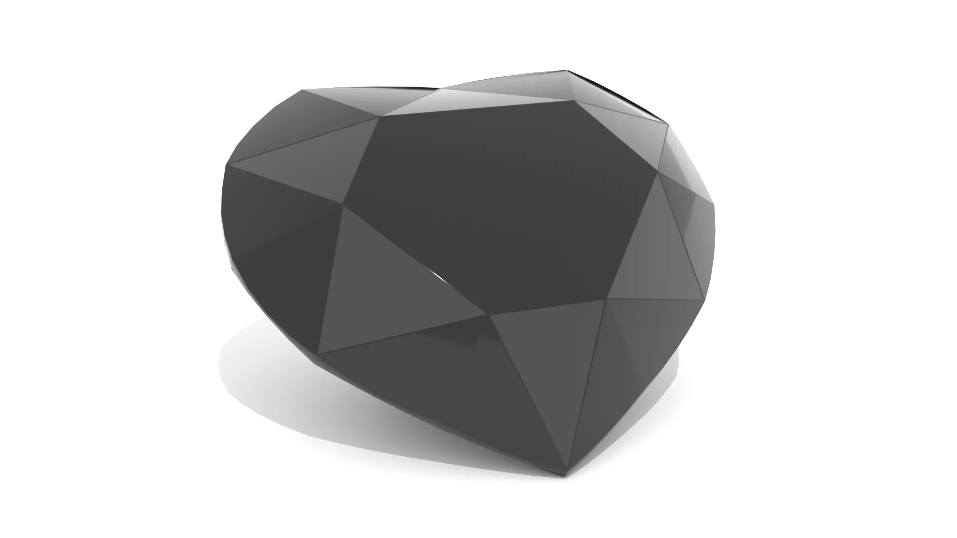 Onyx Gem - Heart Cut 3D print model_0