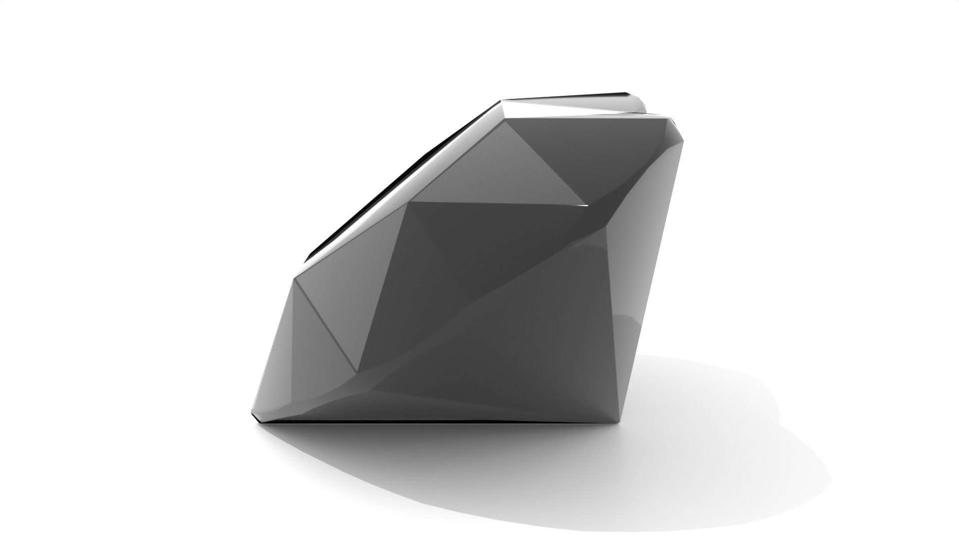 Onyx Gem - Heart Cut 3D print model_1