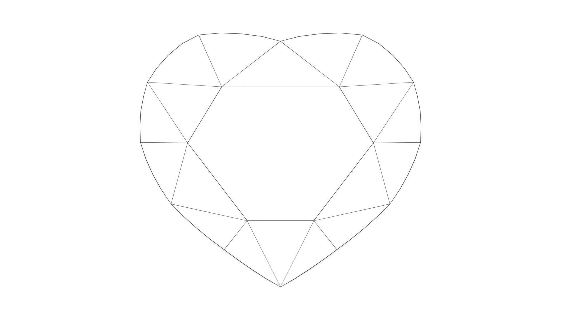 Onyx Gem - Heart Cut 3D print model_10