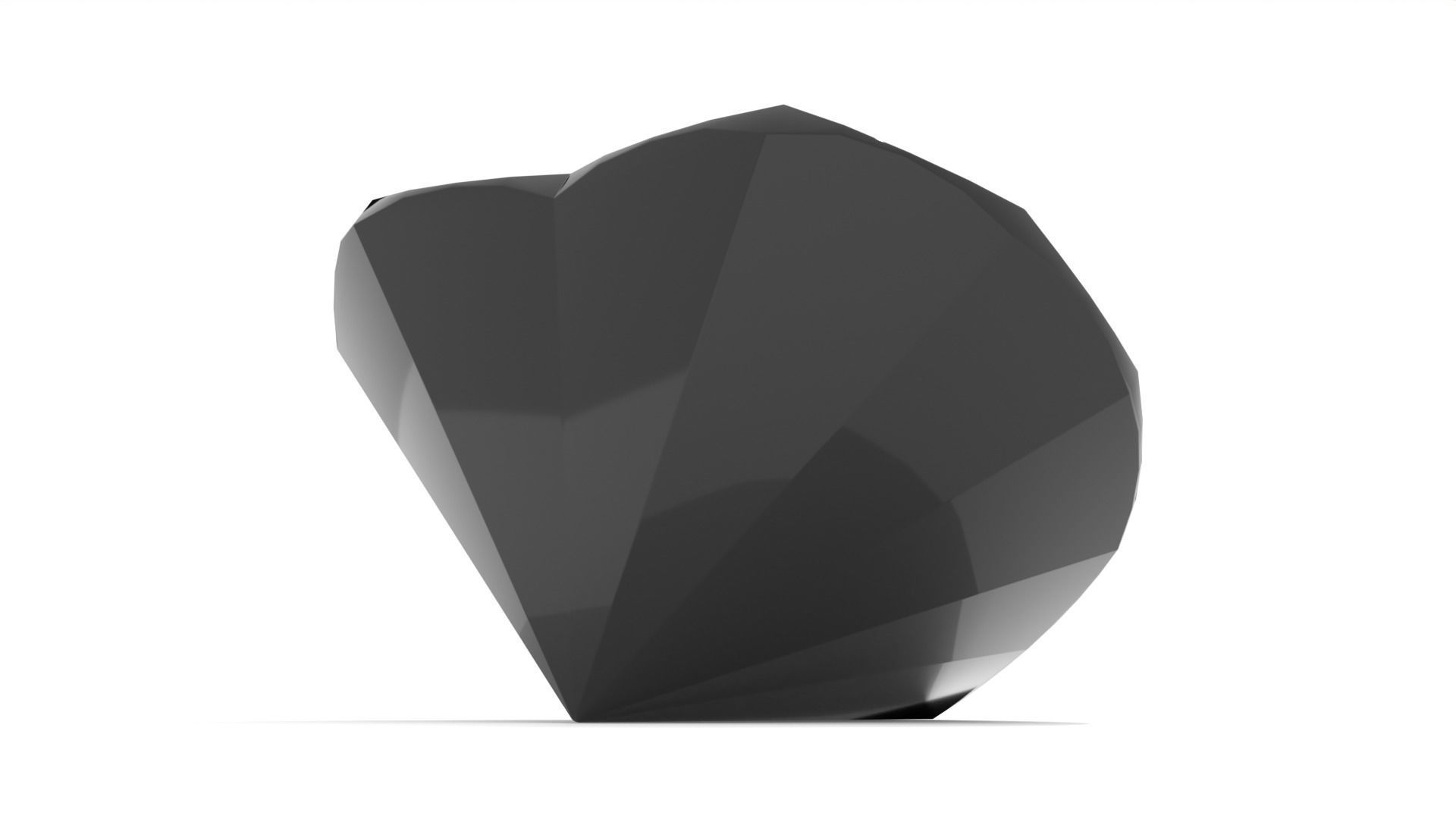 Onyx Gem - Heart Cut 3D print model_3