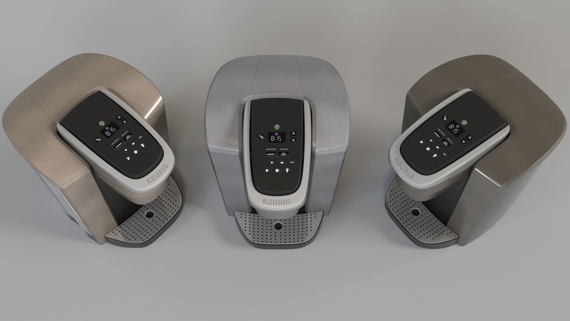 Keurig K-Elite Single Serve Coffee Maker Set Of 3 3D model_1